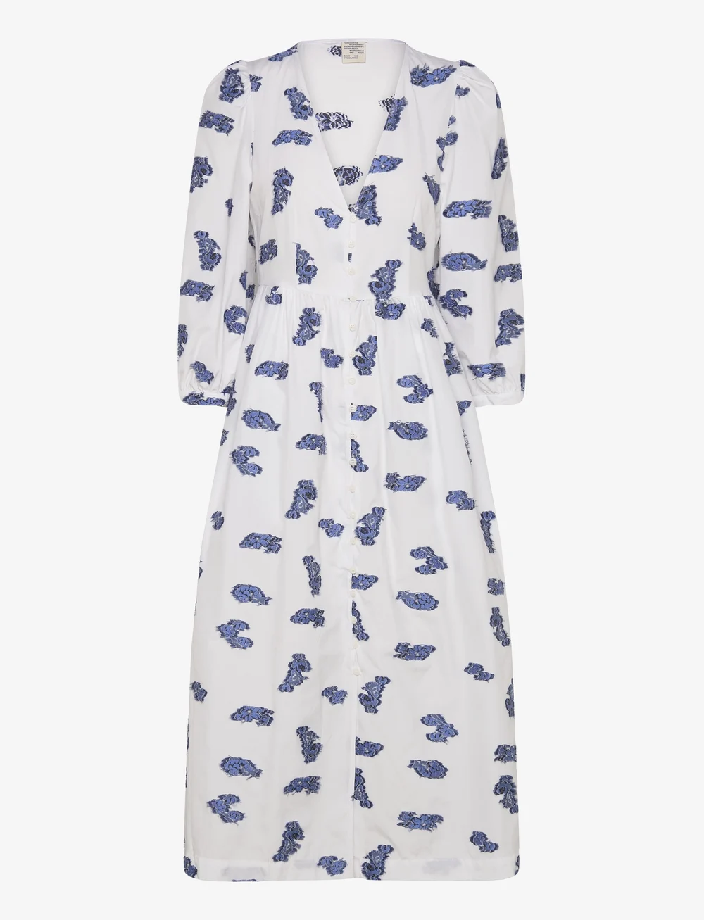 Baum und Pferdgarten - ASINA - sommerkleider - blue bouquet jacquard - 1