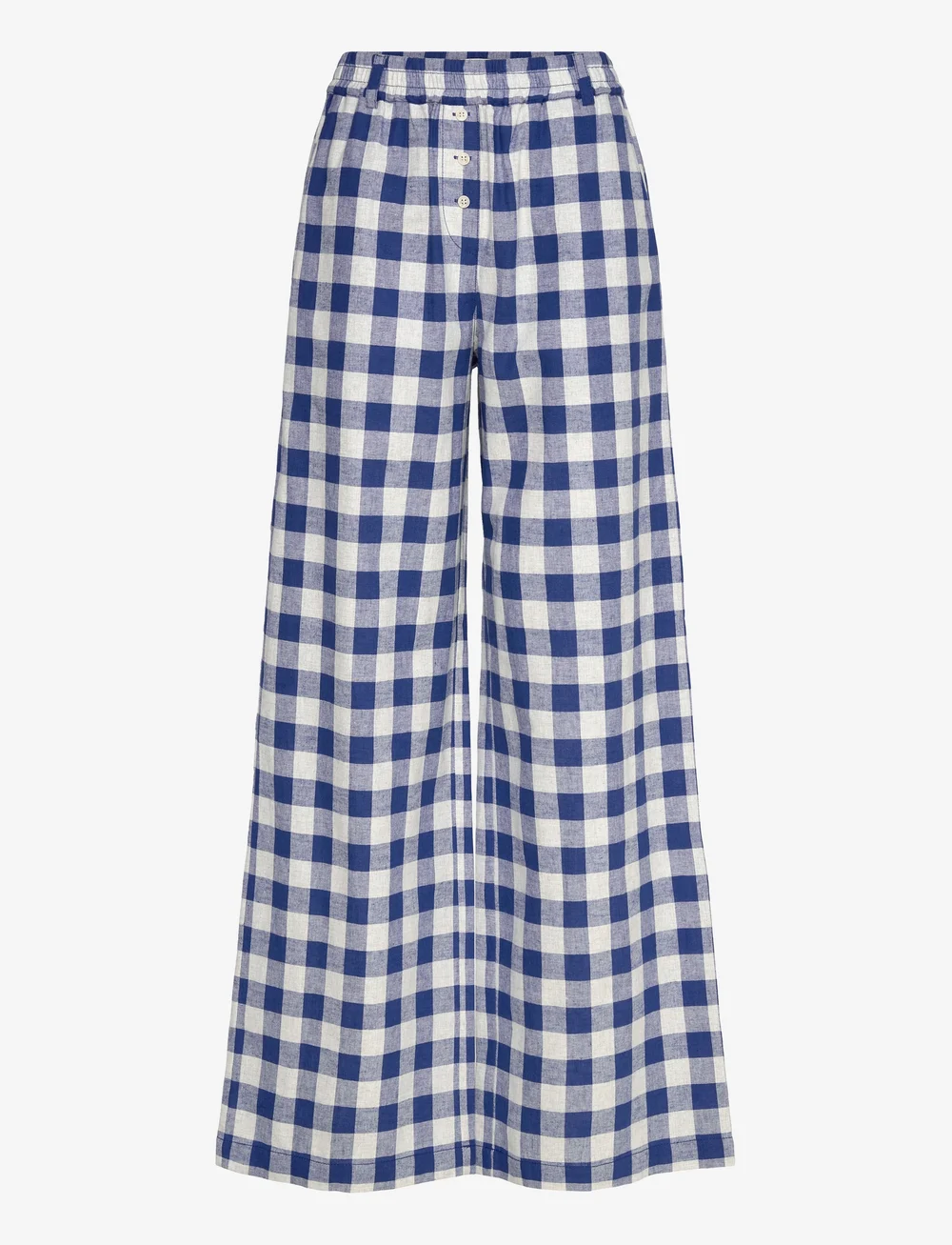 Baum und Pferdgarten - NAMIRA - bukser med brede ben - blue sailor check - 1