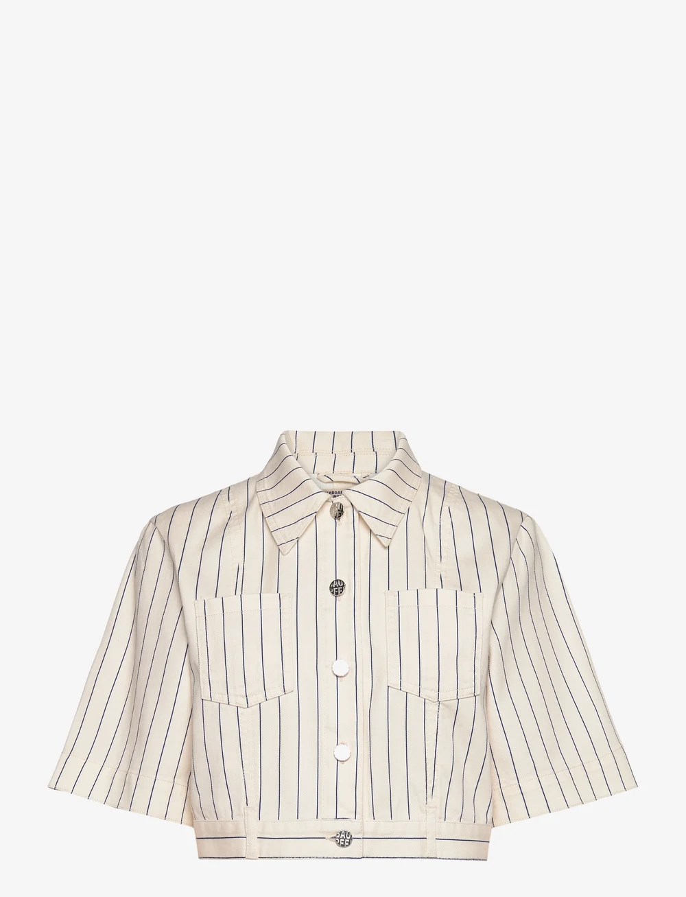 Baum und Pferdgarten - MAJSA - denimjakker - white sand pinstripe - 1