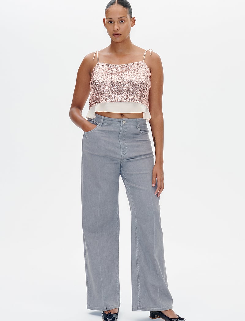 Baum und Pferdgarten - JOVANA - Ärmellose blusen - cafe creme sequins - 3