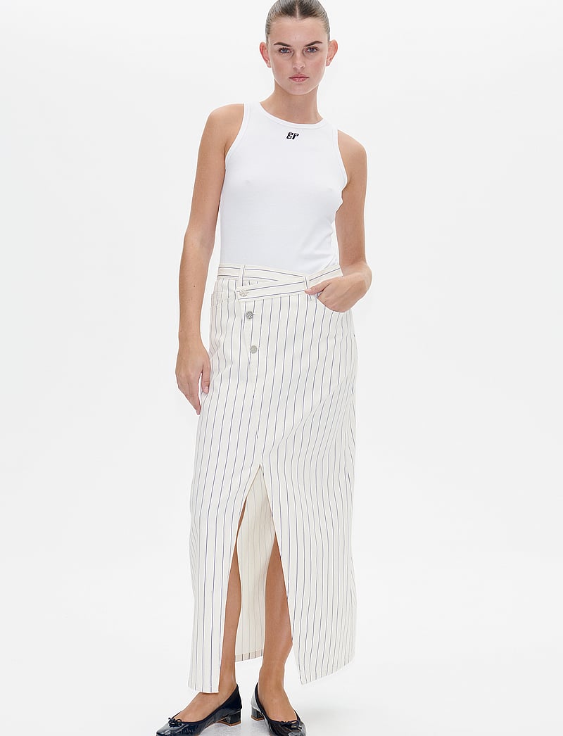 Baum und Pferdgarten - SIGGE - maxi röcke - white sand pinstripe - 0