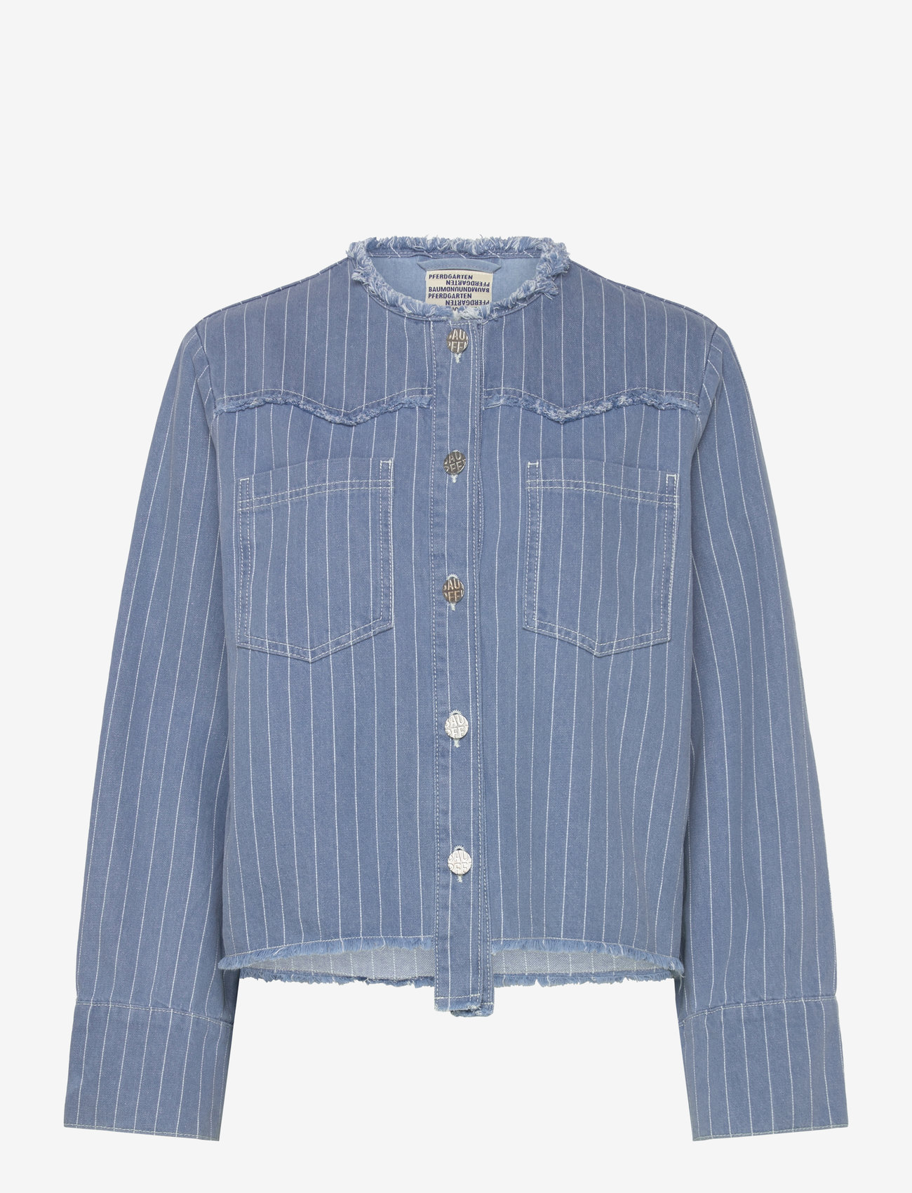 Baum und Pferdgarten - BO - forårsjakker - blue pinstripe denim - 0