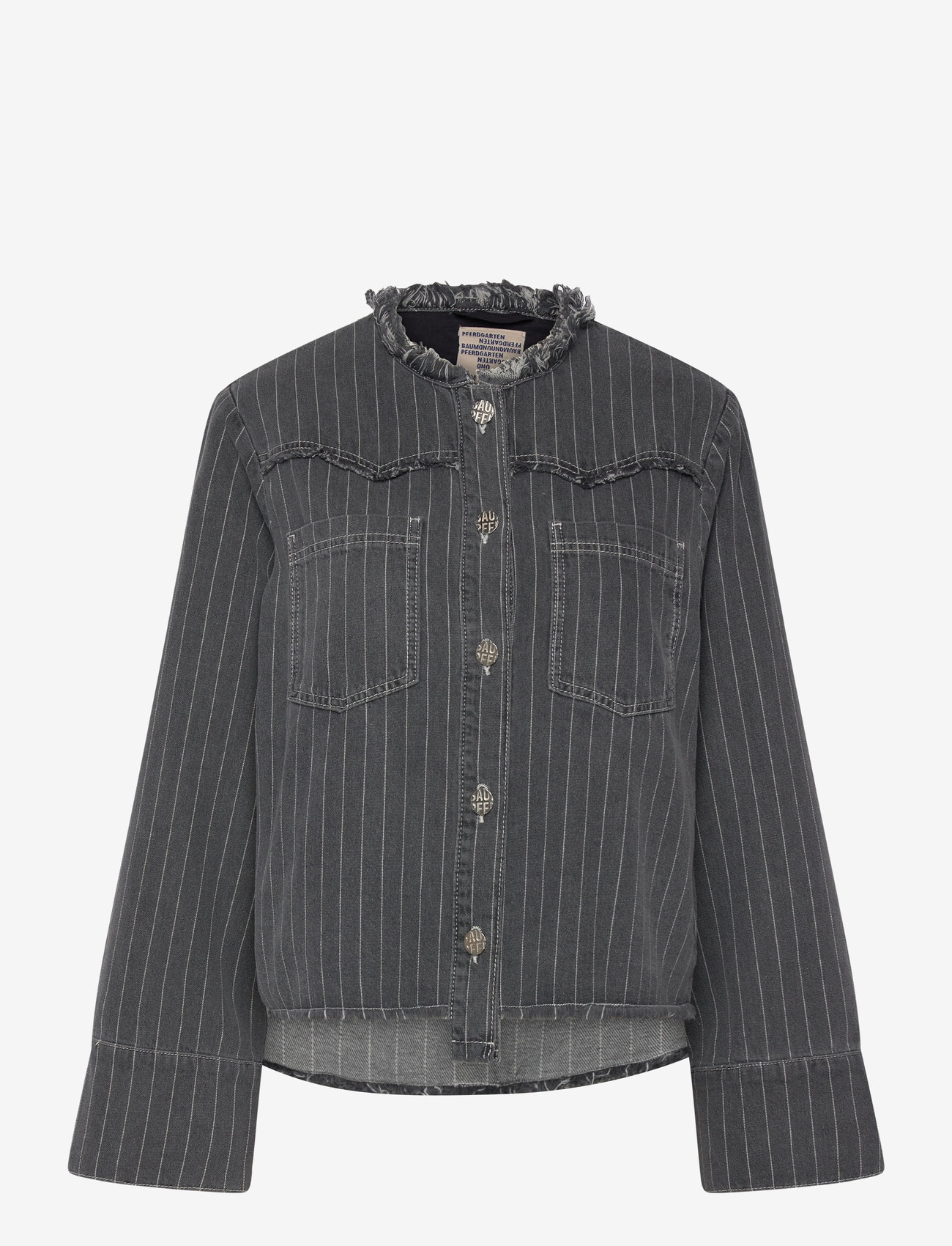 Baum und Pferdgarten - BO - overtøj - grey pinstripe denim - 0