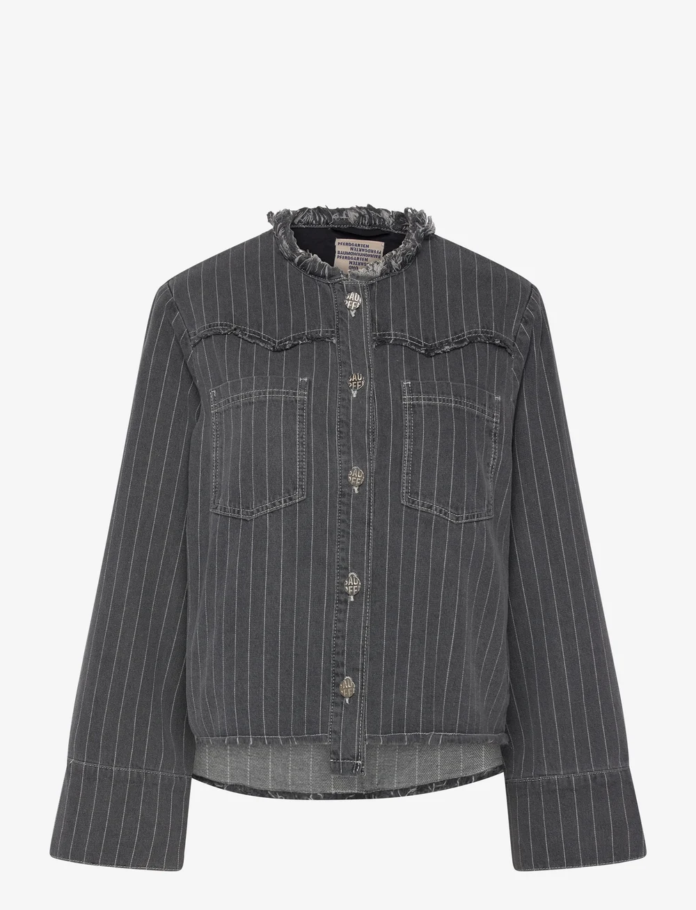 Baum und Pferdgarten - BO - denimjakker - grey pinstripe denim - 0