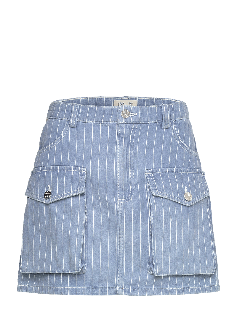 Baum und Pferdgarten - SALI - jeansröcke - blue pinstripe denim - 0