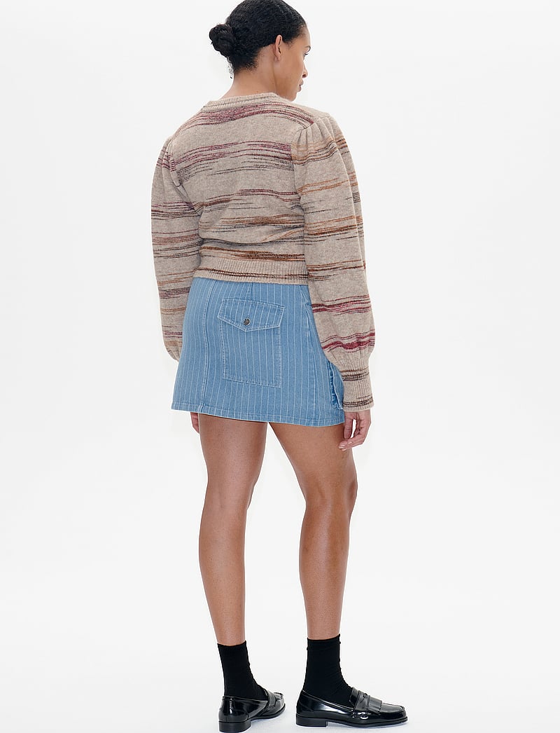 Baum und Pferdgarten - SALI - jeansröcke - blue pinstripe denim - 3