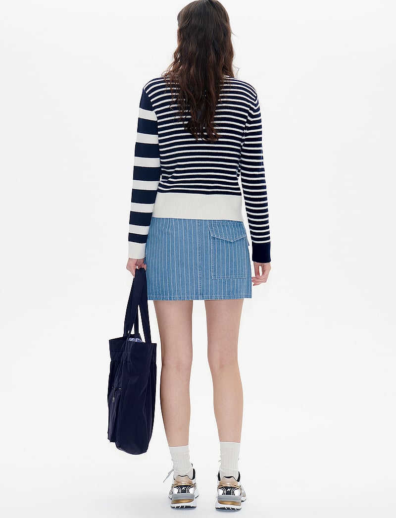 Baum und Pferdgarten - SALI - jeansröcke - blue pinstripe denim - 5