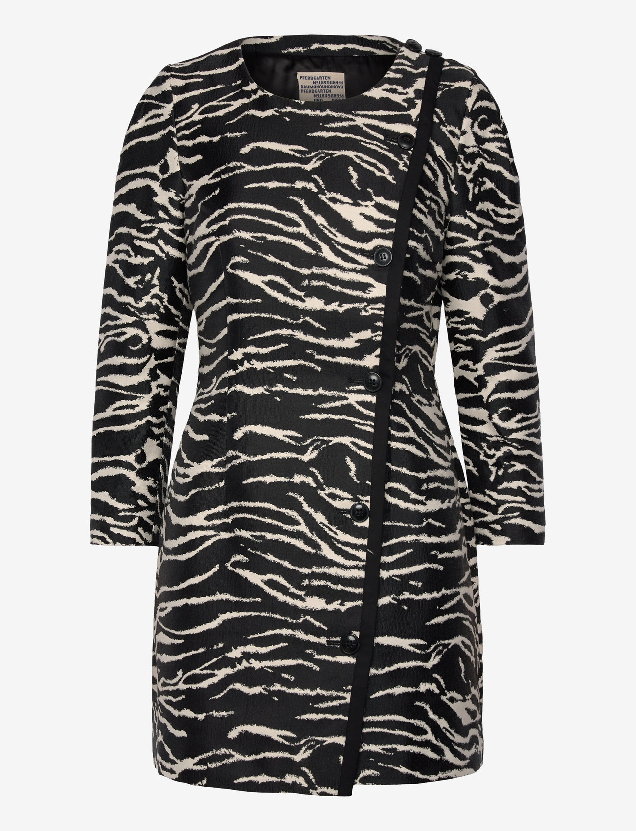 Baum und Pferdgarten - AMELIE - kurze kleider - black whisper zebra - 0