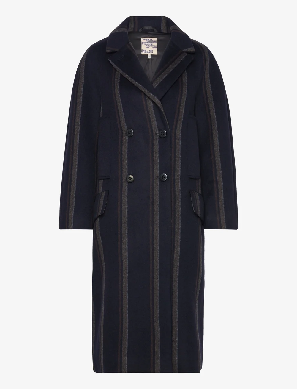 Baum und Pferdgarten - DANICA - villased mantlid - blue wool stripe - 0