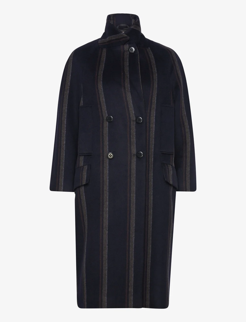 Baum und Pferdgarten - DANICA - villased mantlid - blue wool stripe - 2