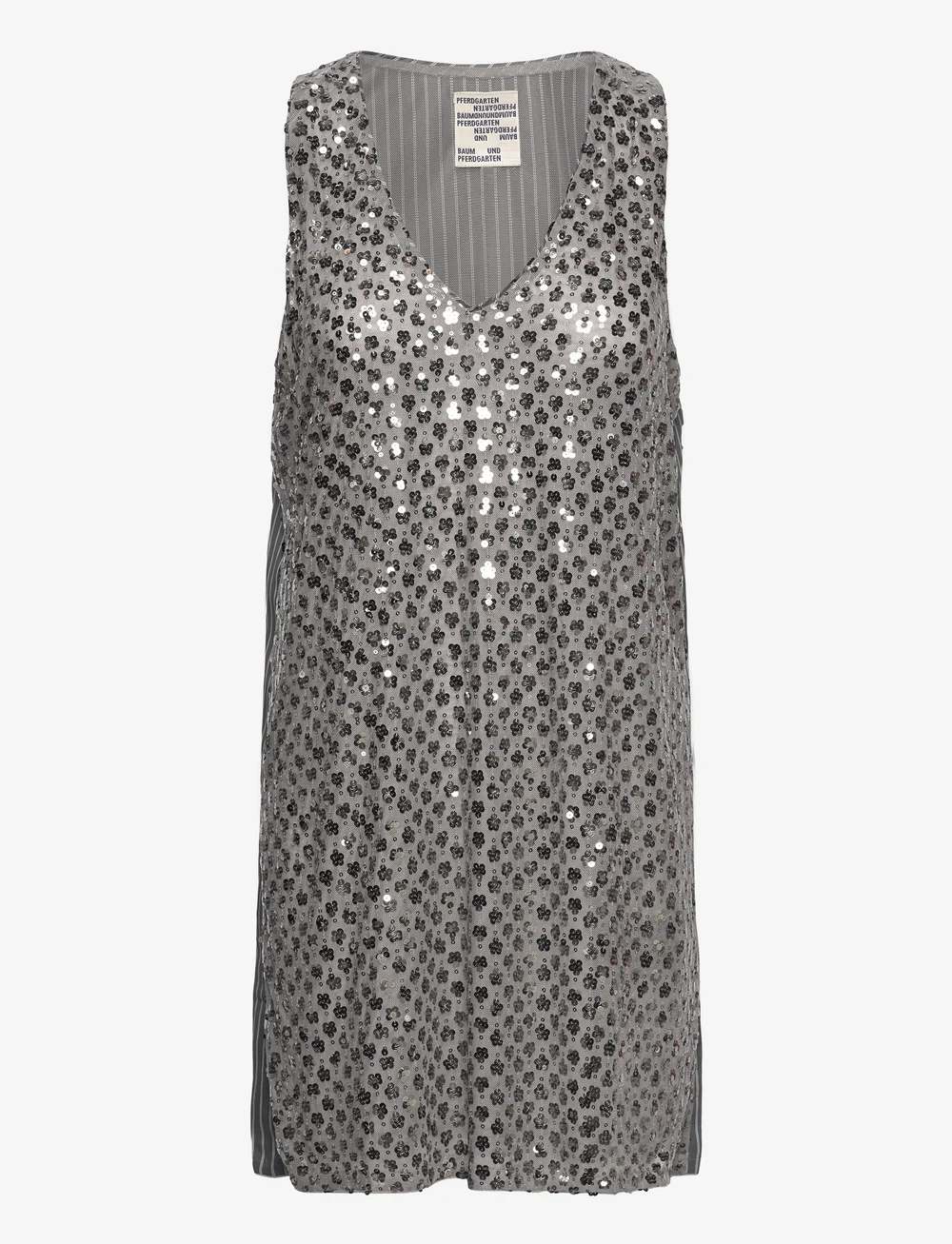 Baum und Pferdgarten - JOLIETTA - pailletkjoler - silver flower sequince - 0