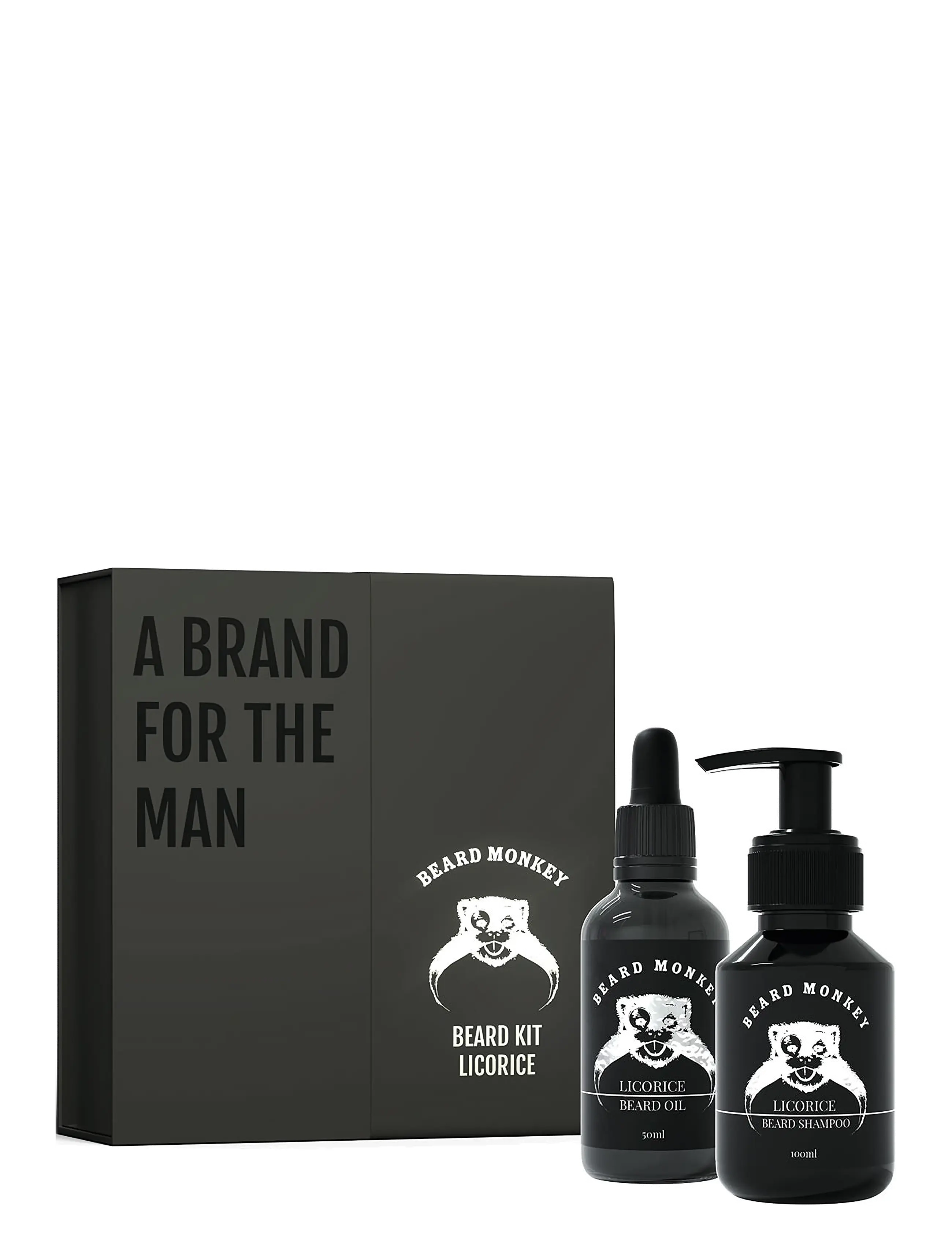 Beard Monkey Beard Kit Licorice, All Sæt, Nude, Str: ONE SIZE