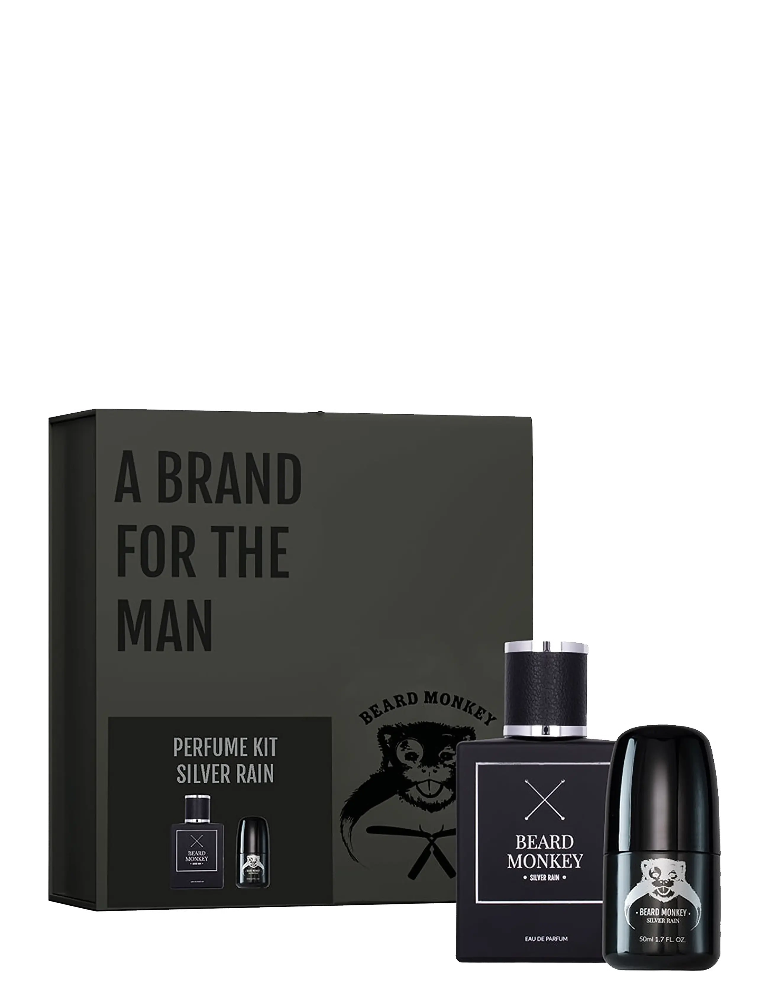 Beard Monkey Gift Set Silver Rain, All Sæt, Nude, Str: ONE SIZE