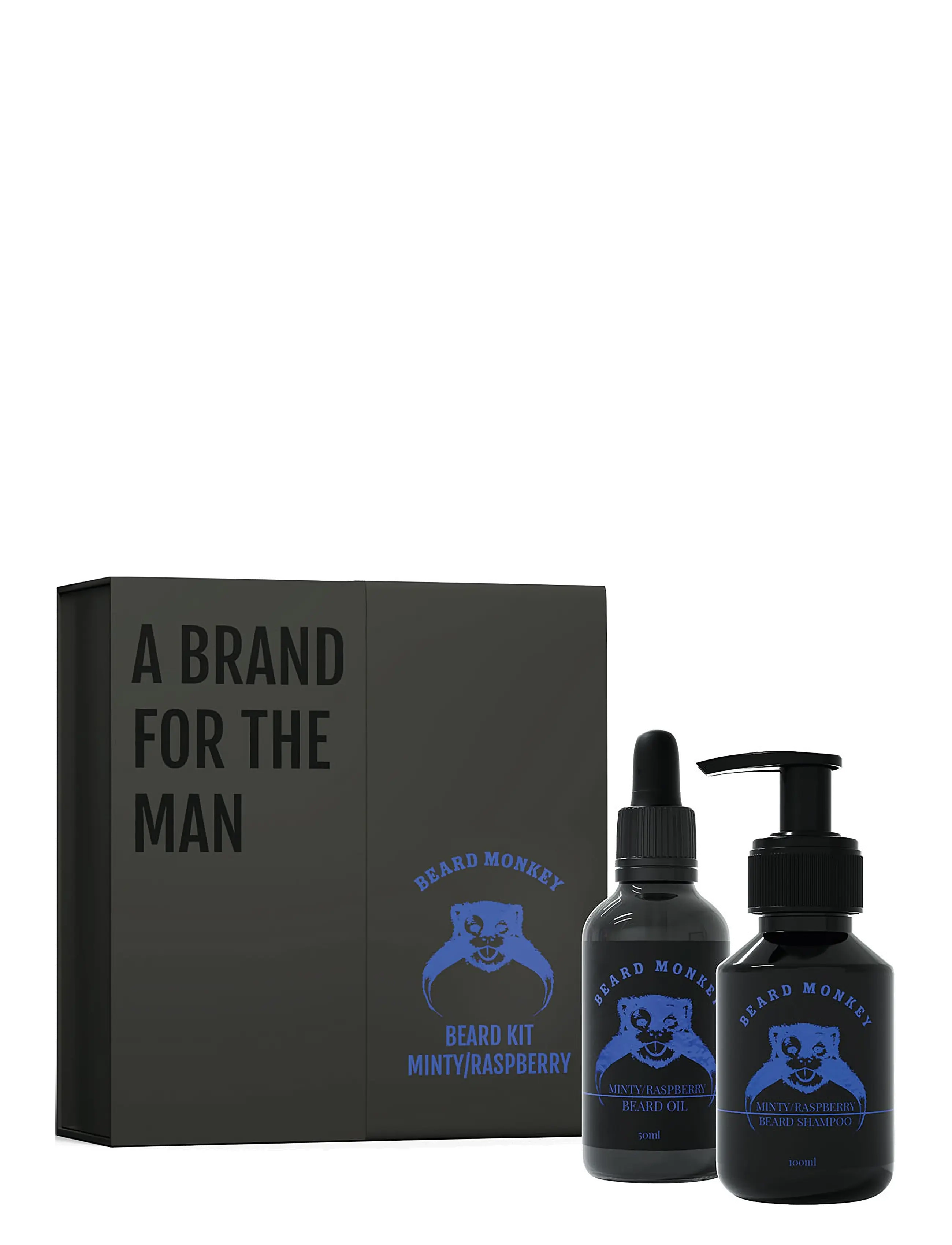 Beard Monkey Beard Kit Minty/Raspberry, All Sæt, Nude, Str: ONE SIZE