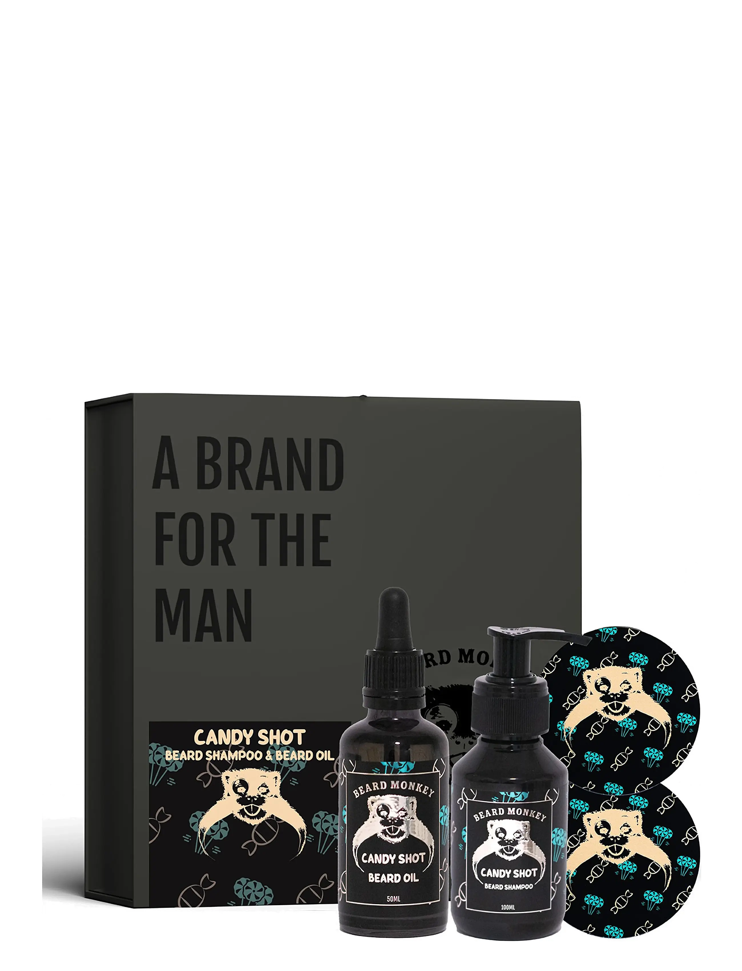 Beard Monkey Beard Kit Candy Shot, One Size, Nude, Skæg & Overskæg > Skægolie, Herre