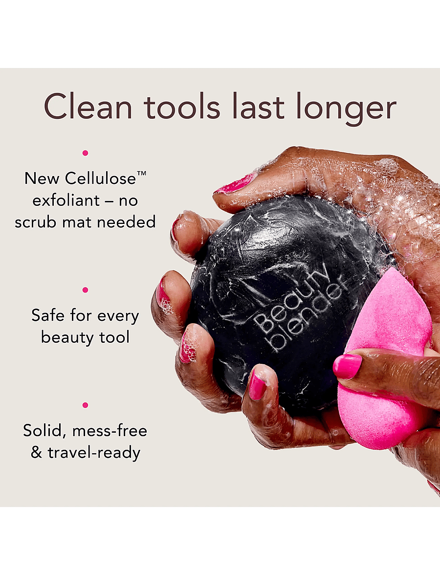 Beautyblender - Toolscrub Hand, Sponge & Brush Cleanser Charcoal 150g - meikinpoistoaine - black - 1
