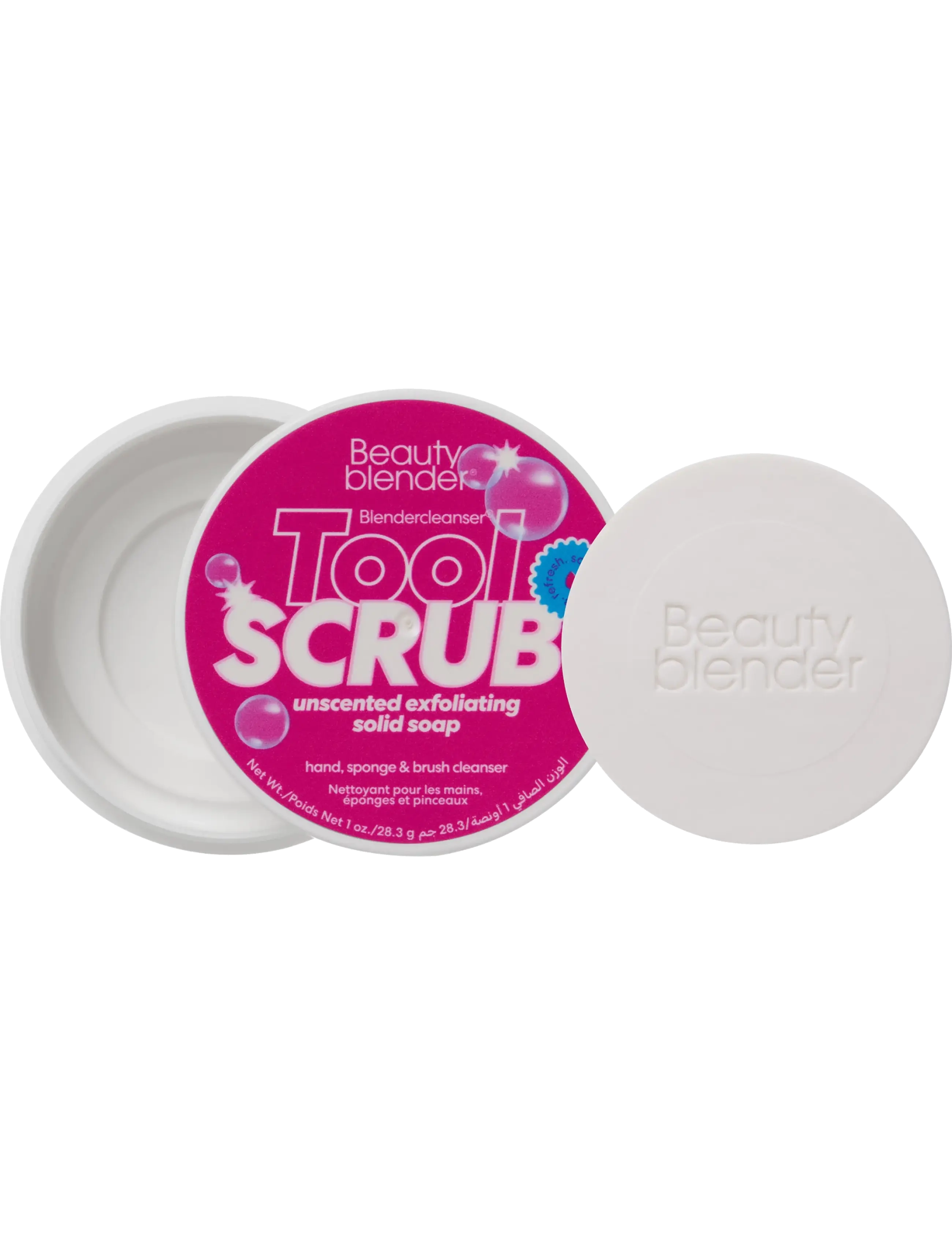 Beautyblender - Toolscrub Hand, Sponge & Brush Cleanser Unscented 28,3g - makeupfjernere - white - 1