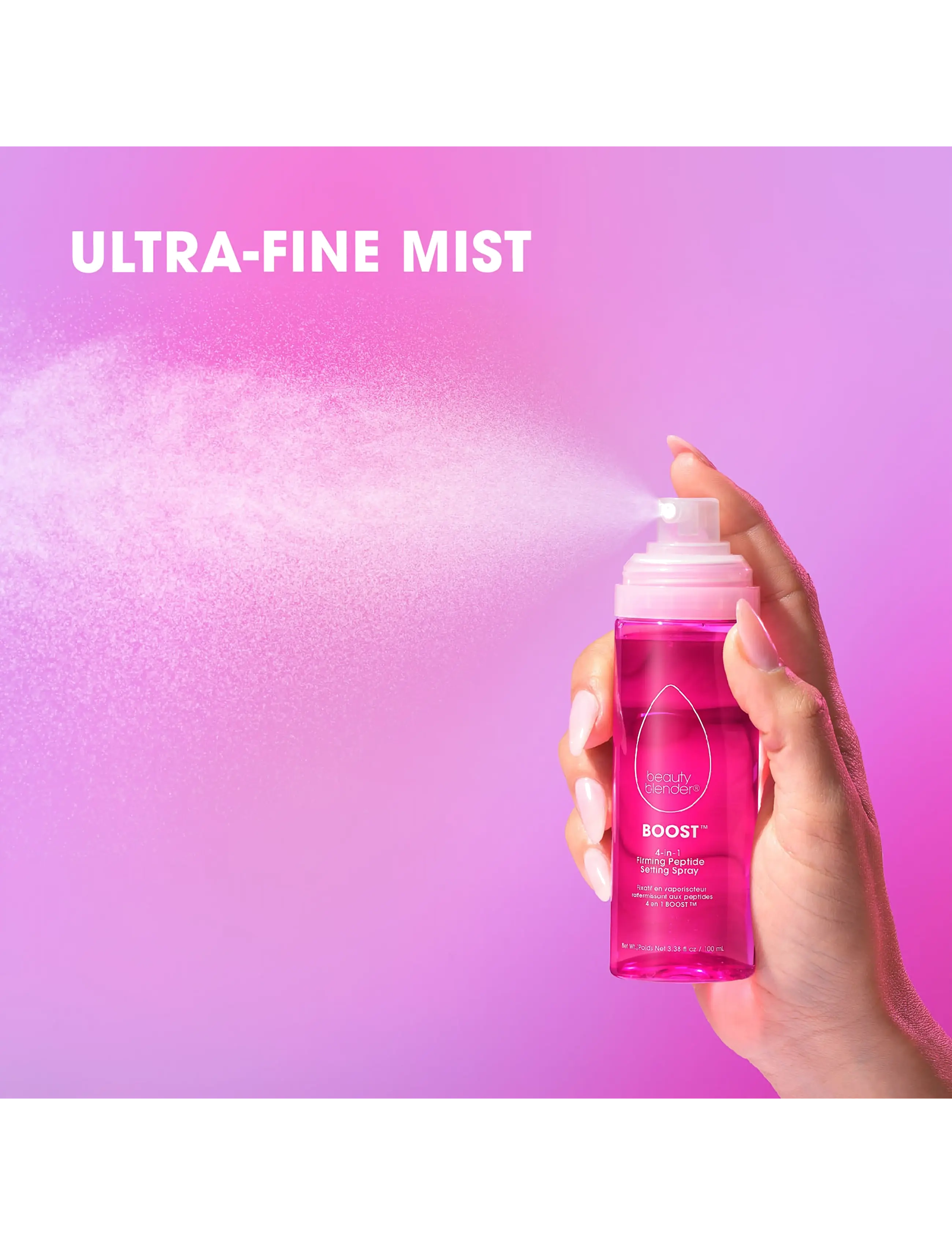 Beautyblender - BOOST 4-in-1 Makeup Setting Spray - makeup - pink - 1