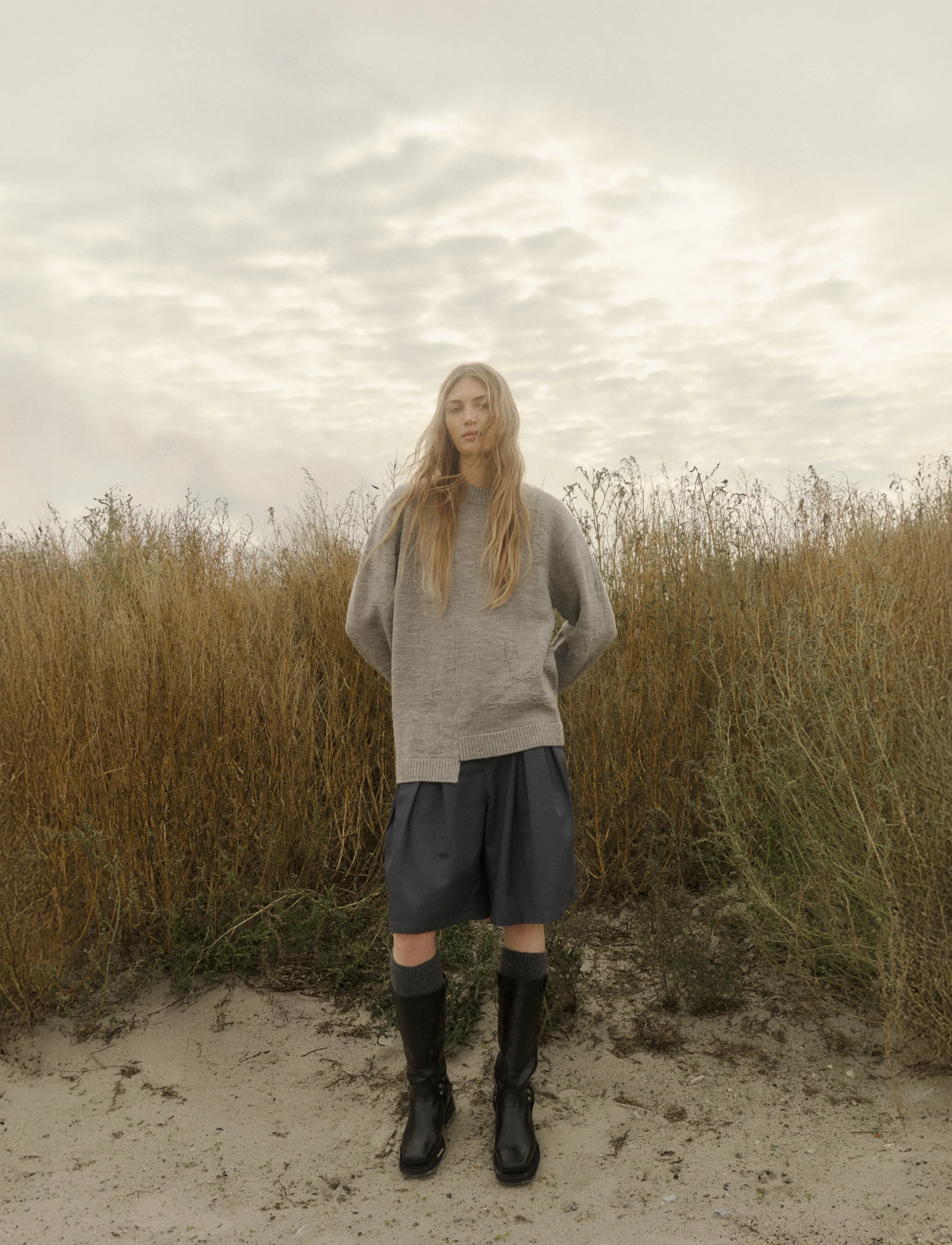 BECH BECH Branch Knit - BECH - FLINT GRAY MELANGE / grey