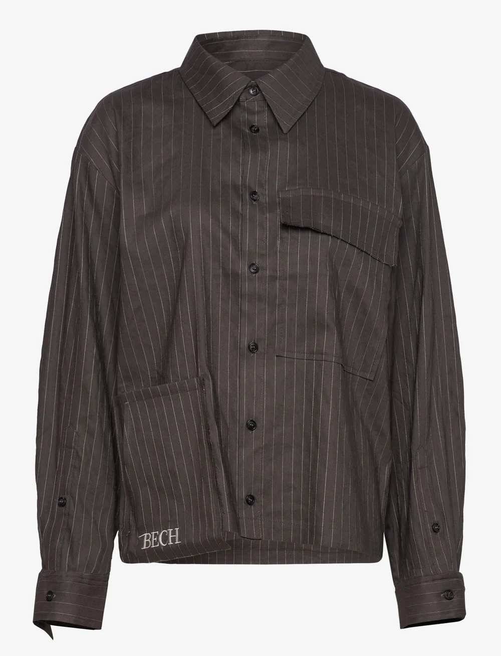 BECH - BECH Striped Shirt - langärmlige hemden - thunderstorm - 0