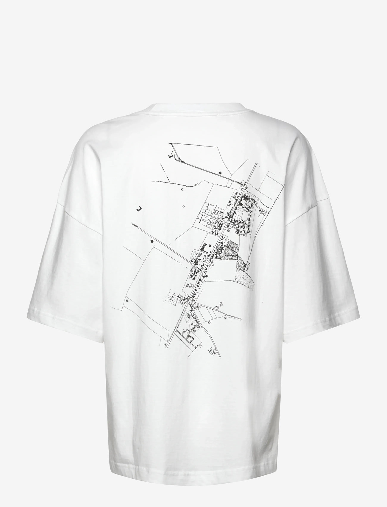 BECH - BECH City map T'-shirt - t-shirts - bright white - 2