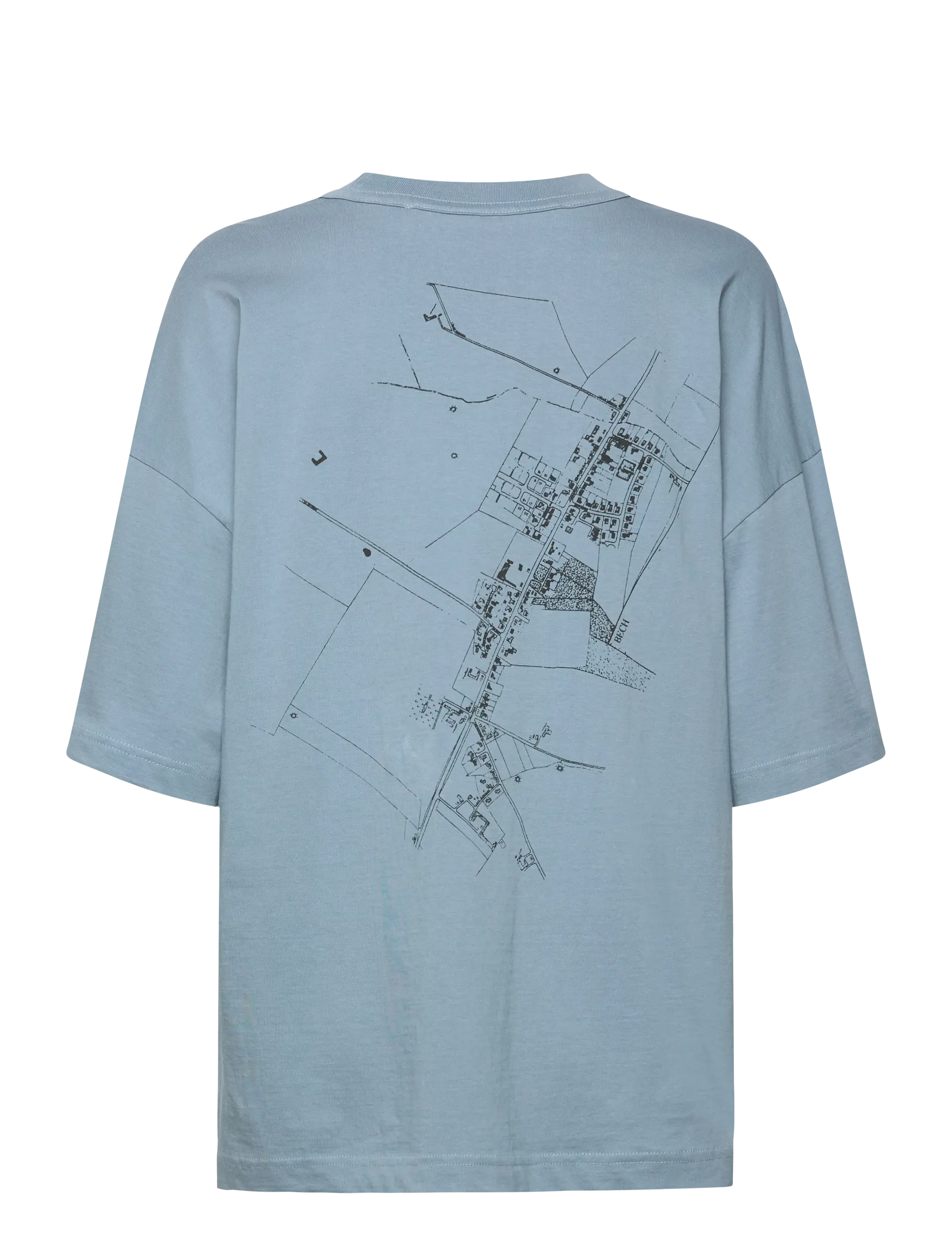 BECH - BECH City map T'-shirt - t-shirts - windward blue - 1