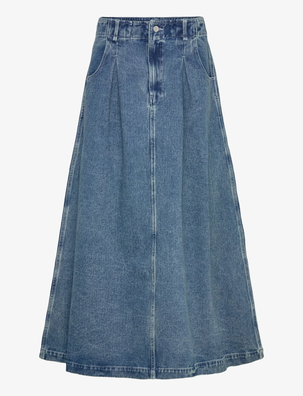 BECH - BECH Long Denim Skirt - jeansröcke - medium blue denim - 1