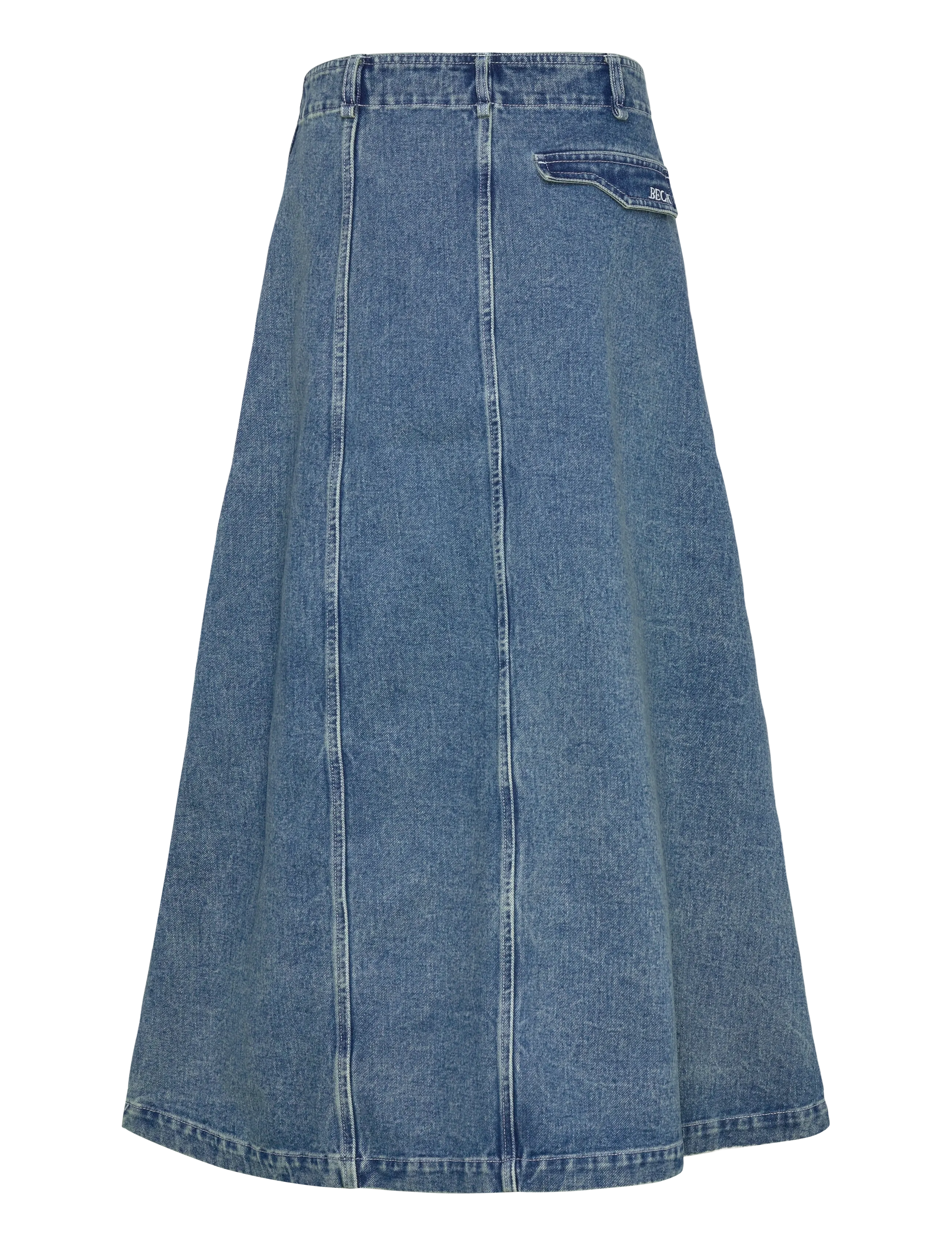 BECH - BECH Long Denim Skirt - jeansröcke - medium blue denim - 1