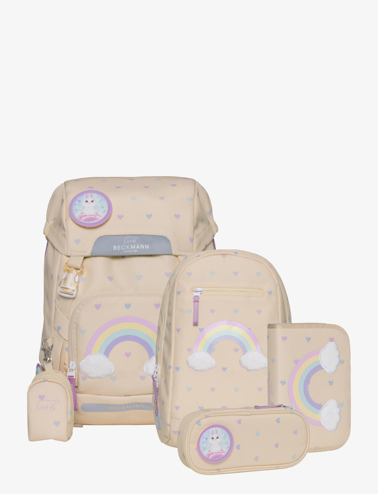 Beckmann Norway Classic set, Yellow Heart - Skolas somas - YELLOW HEART / cream