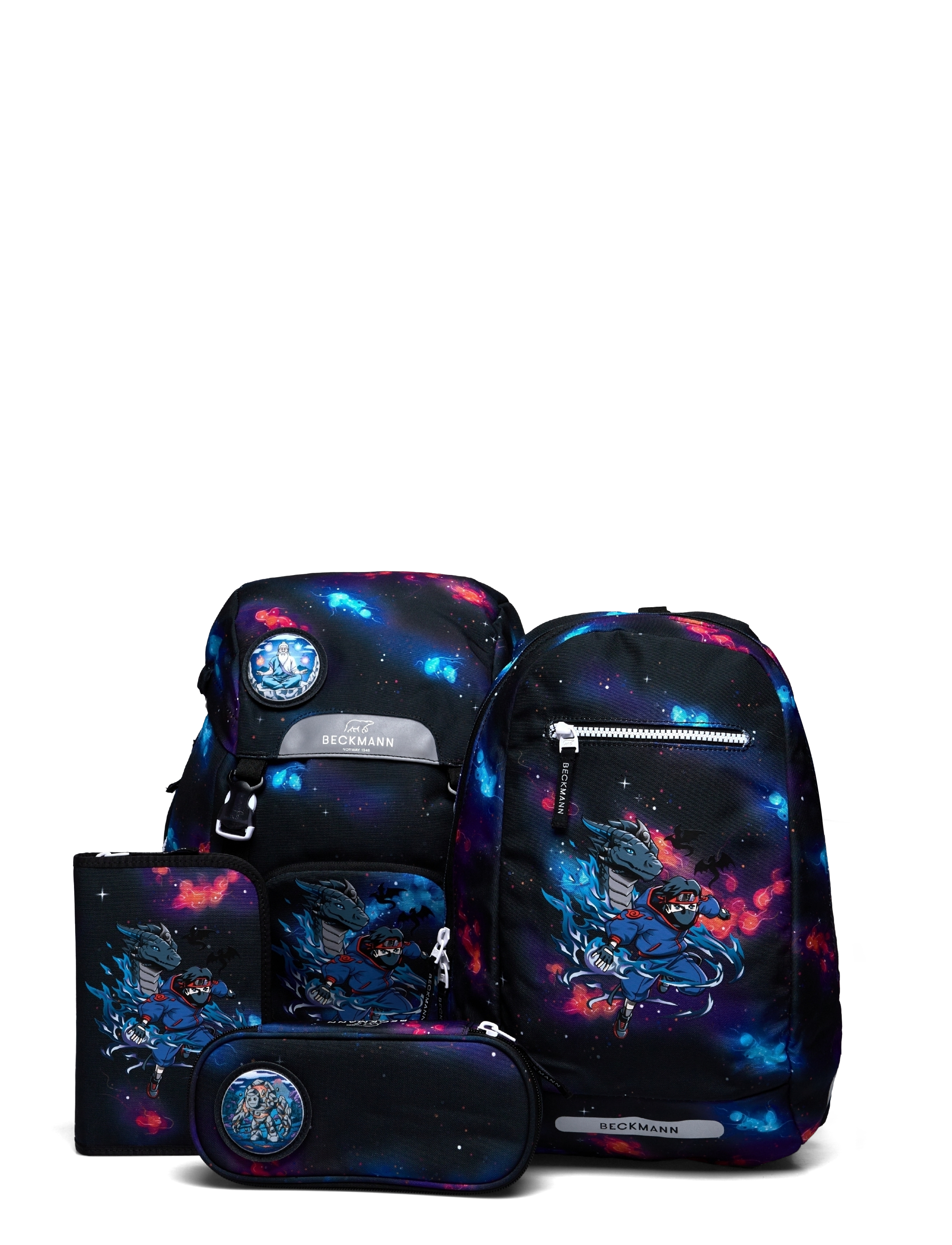 Beckmann Norway Classic Set, Ninja Elements - Skolas somas - BLACK / black