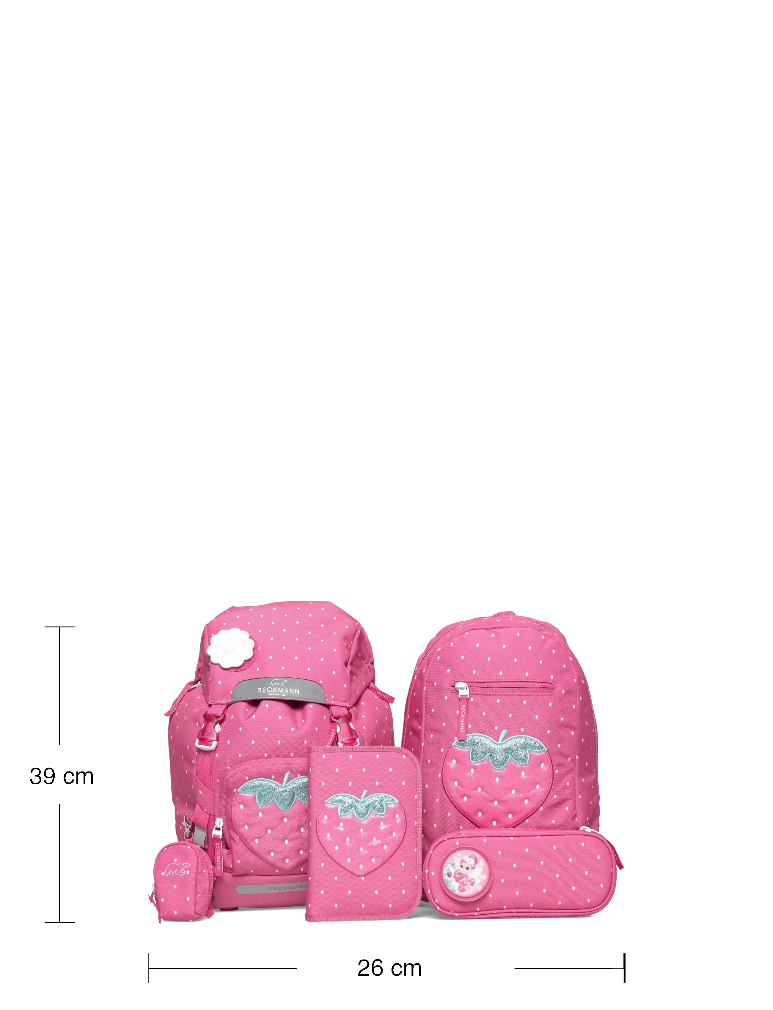 Beckmann Norway - Classic Set, Strawberry - sacs d'école - pink - 4
