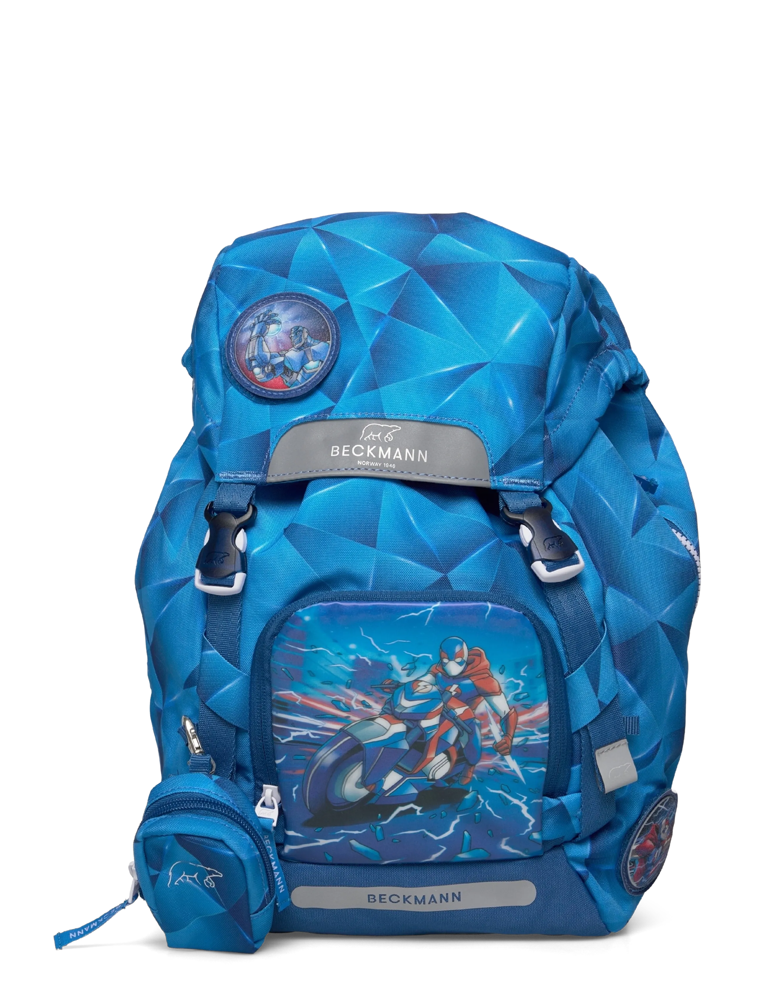 Beckmann Norway Classic Set, Blue Lightning, One Size, Bags, Blau - Backpacks, Kinder