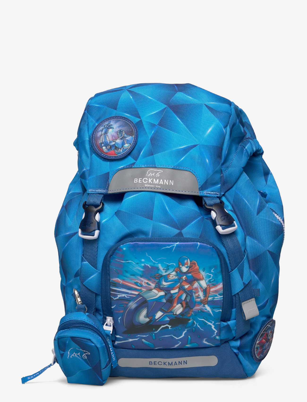 Beckmann Norway - Classic Set, Blue Lightning - skoletasker - blue - 2