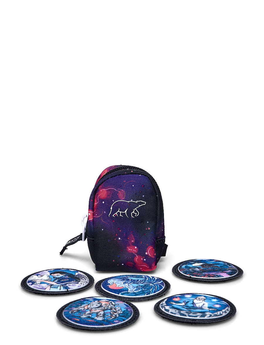 Beckmann Norway - Mini backpack with buttons, Ninja Elements - school bags - black - 0