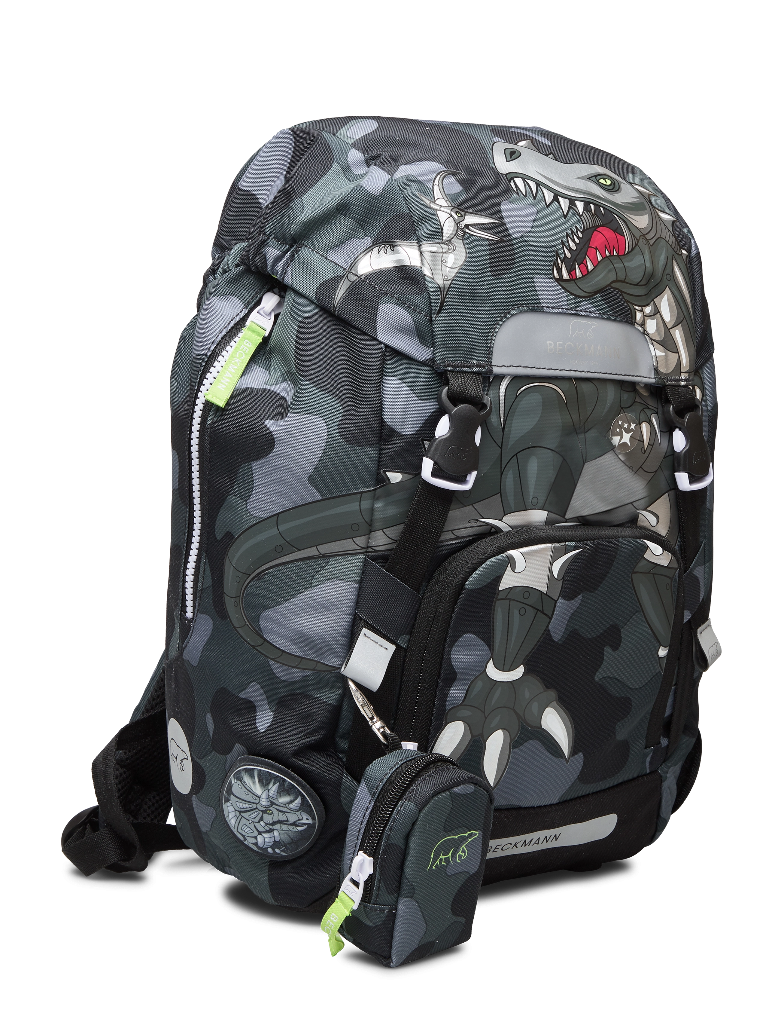 Beckmann Norway - Classic 22L - Camo Rex - schultaschen - black - 3