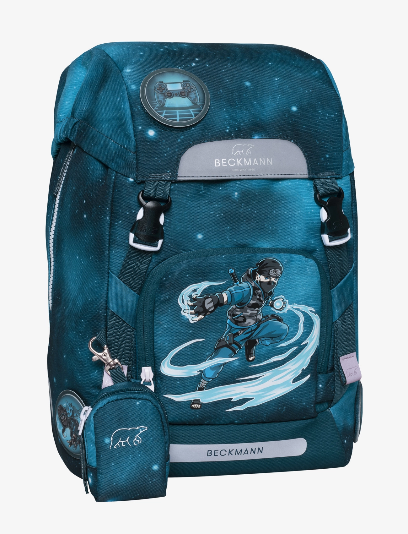 Beckmann Norway - Classic 22L - Ninja Master - skoletasker - green - 4