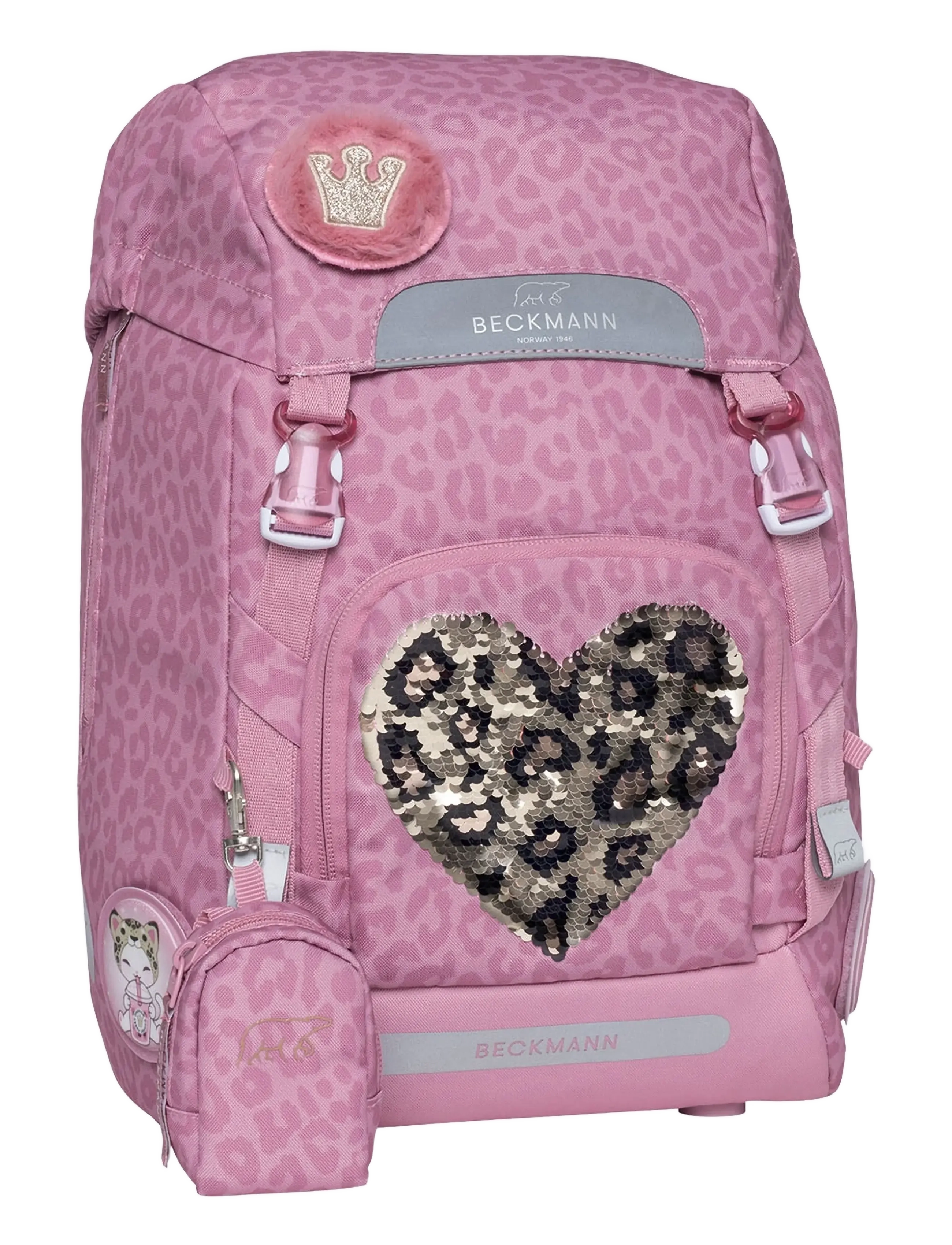 Beckmann Norway - Classic 22L - Furry - schultaschen - pink - 5