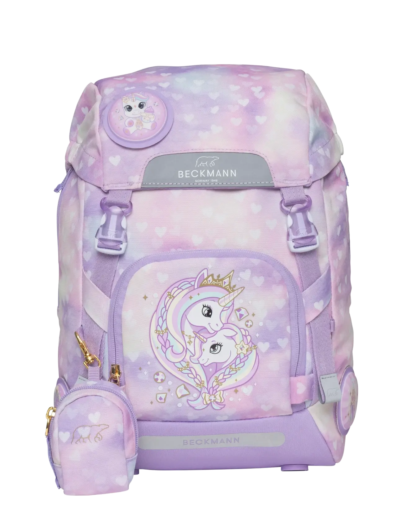 Beckmann Norway Classic, Unicorn Princess Purple, 22 L, Purple, Tasker > Rygsække, Børn
