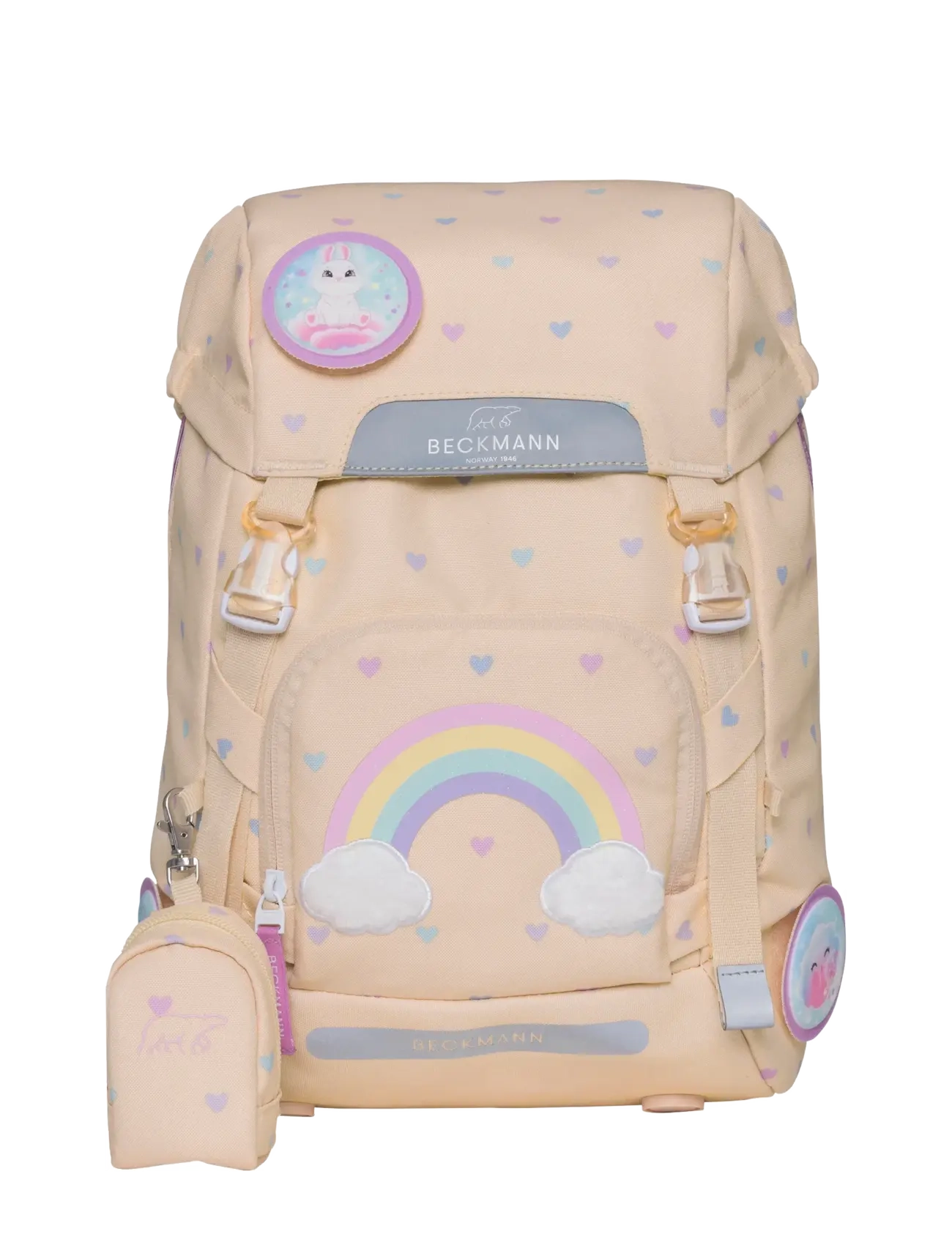 Beckmann Norway Classic, Yellow Heart, 22 L, Beige, Tasker > Rygsække, Børn