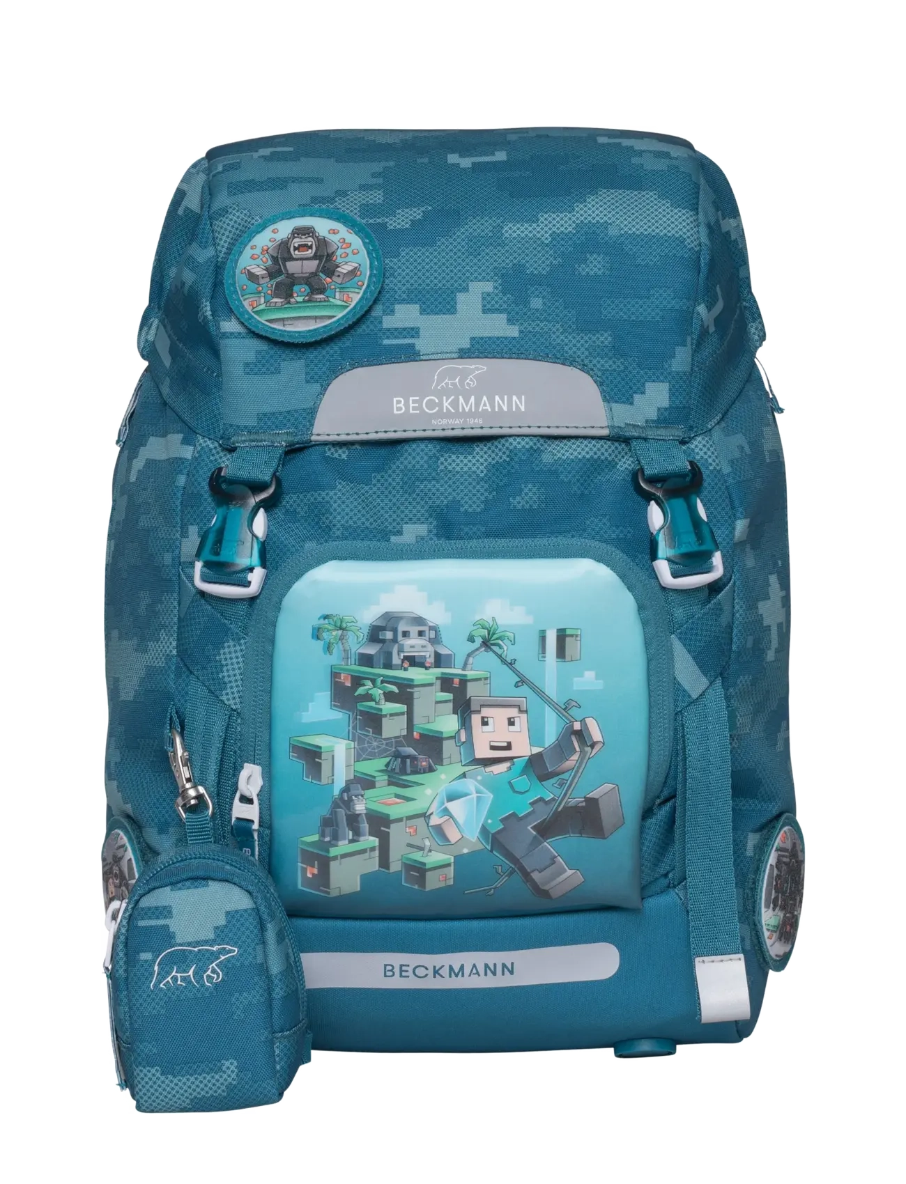 Beckmann Norway Classic, Jungle Game, 22 L, Blue, Tasker > Rygsække, Børn