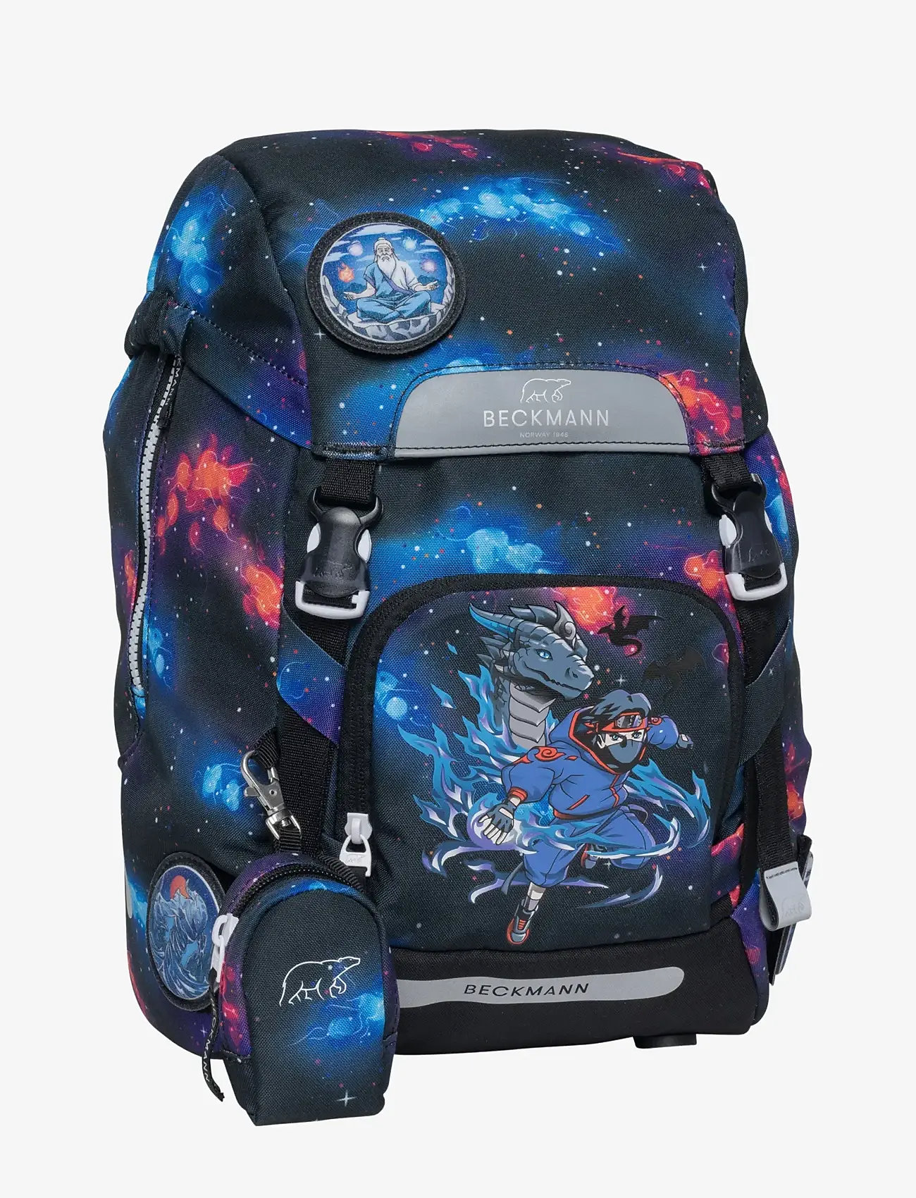 Beckmann Norway - Classic, Ninja Elements - skoletasker - black - 2