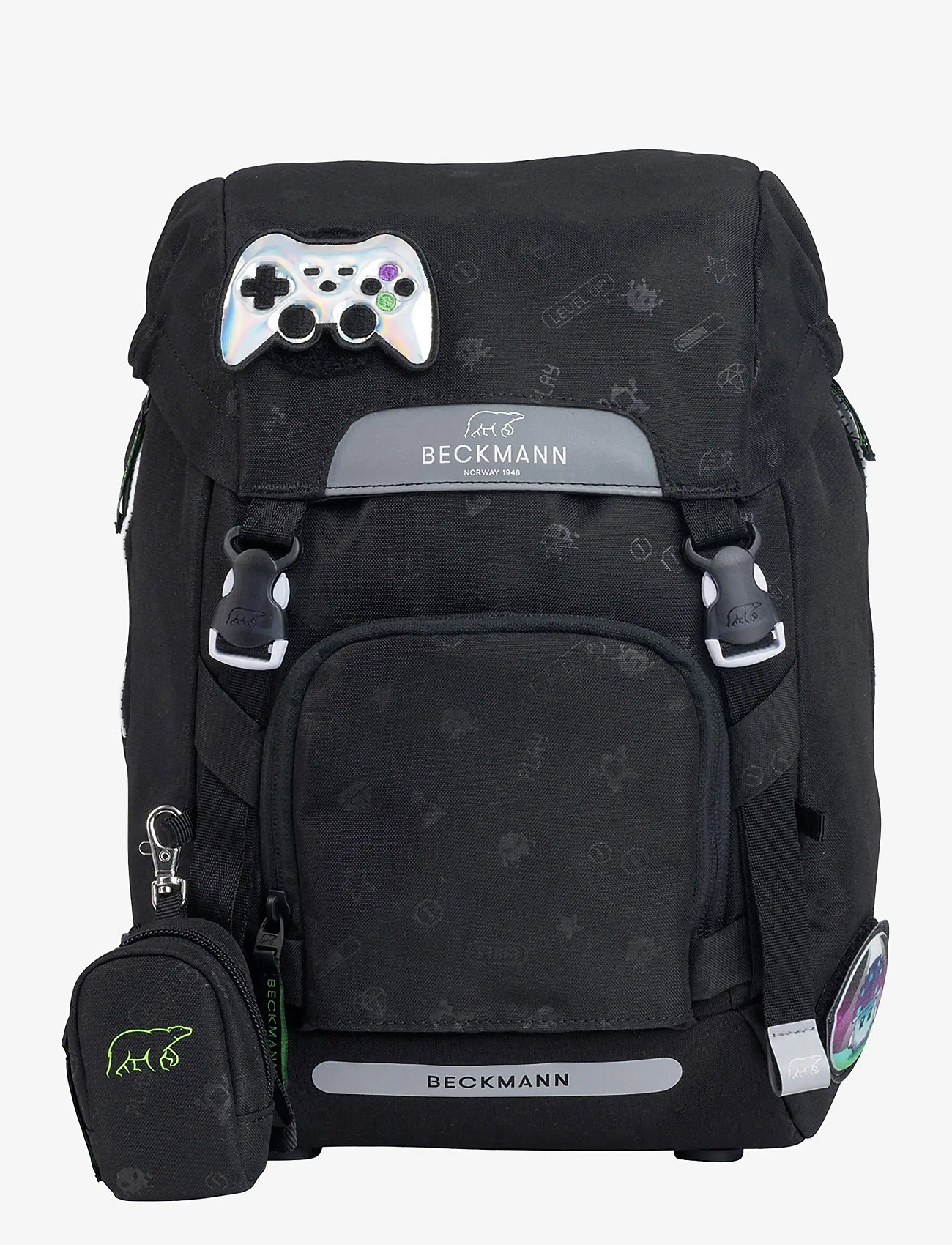 Beckmann Norway - Classic, Pixel - skoletasker - black - 3