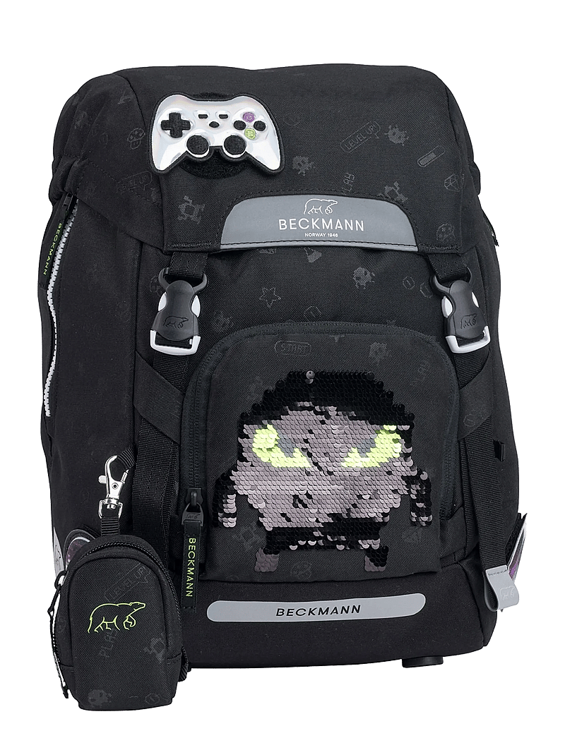 Beckmann Norway - Classic, Pixel - skoletasker - black - 4