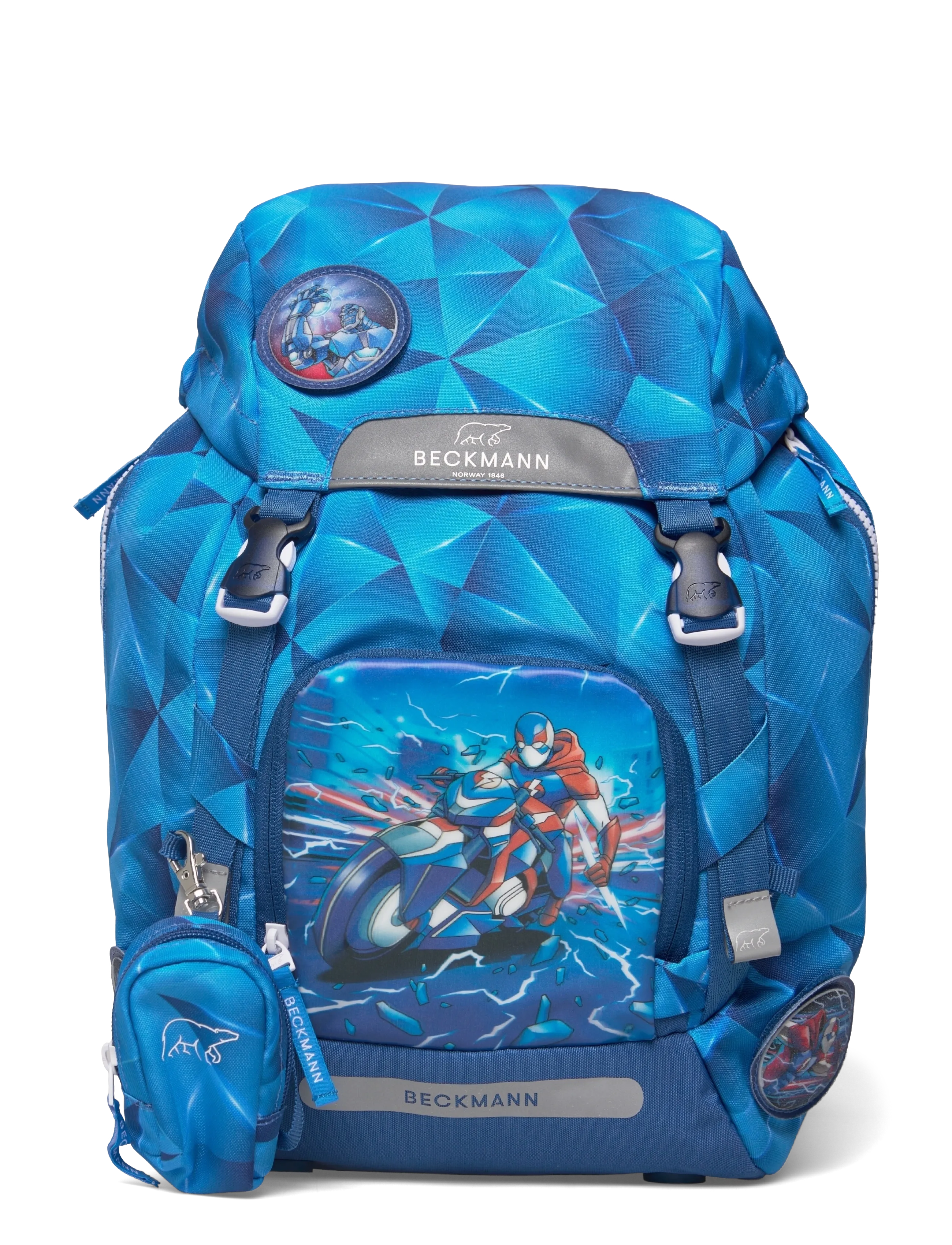 Beckmann Norway Classic, Blue Lightning, One Size, Bags, Blau - Backpacks, Kinder