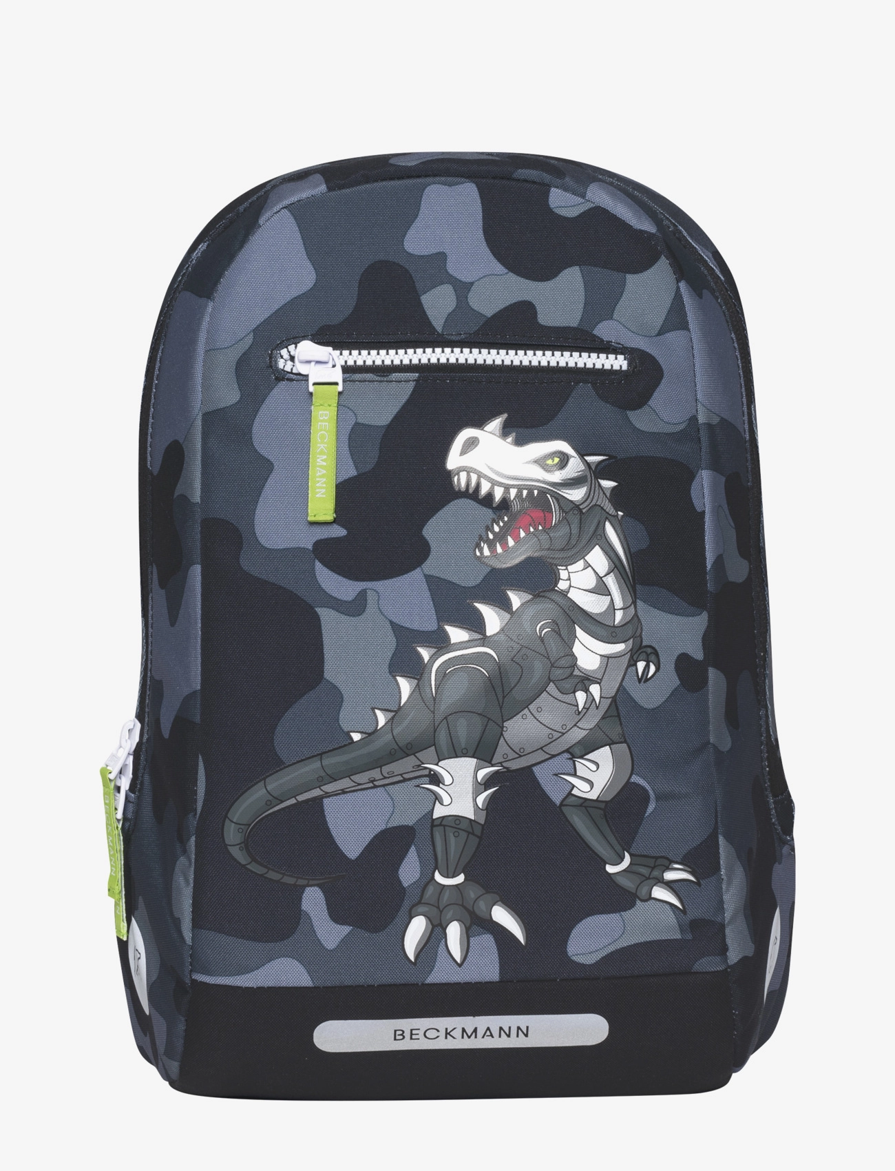 Beckmann Norway Gym/Hiking Backpack 12L Camo Rex, Børn, Dinosaur Camouflage Skoletaske, Sort, Str: 12 l