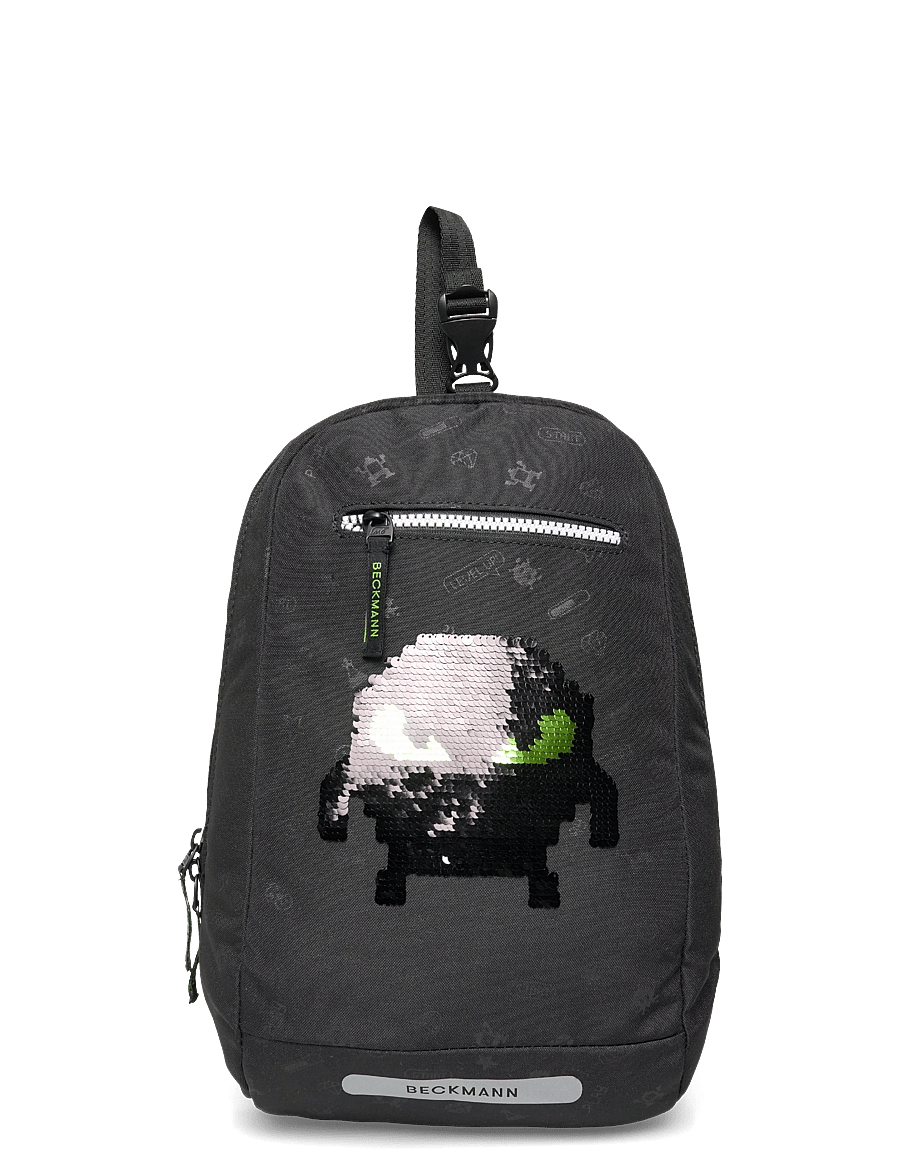 Beckmann Norway - Gym-/hiking backpack, Pixel - koolikotid - black - 0