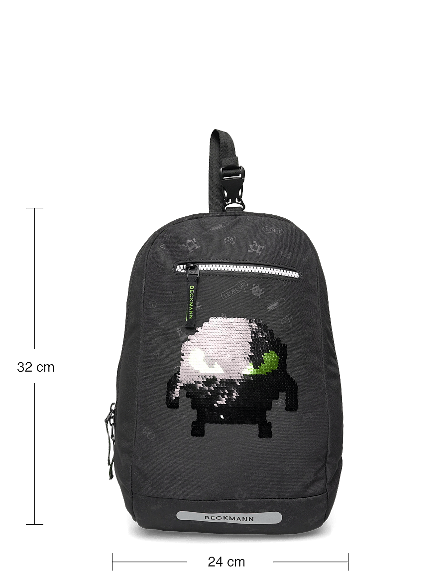 Beckmann Norway - Gym-/hiking backpack, Pixel - koolikotid - black - 4