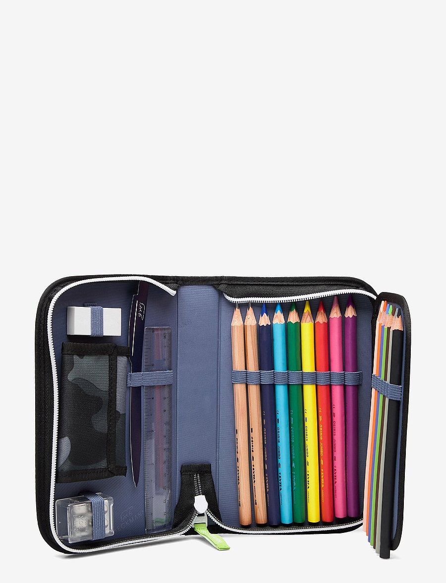 Beckmann Norway - Single-section pencil case - Camo Rex - pinalid - black - 1