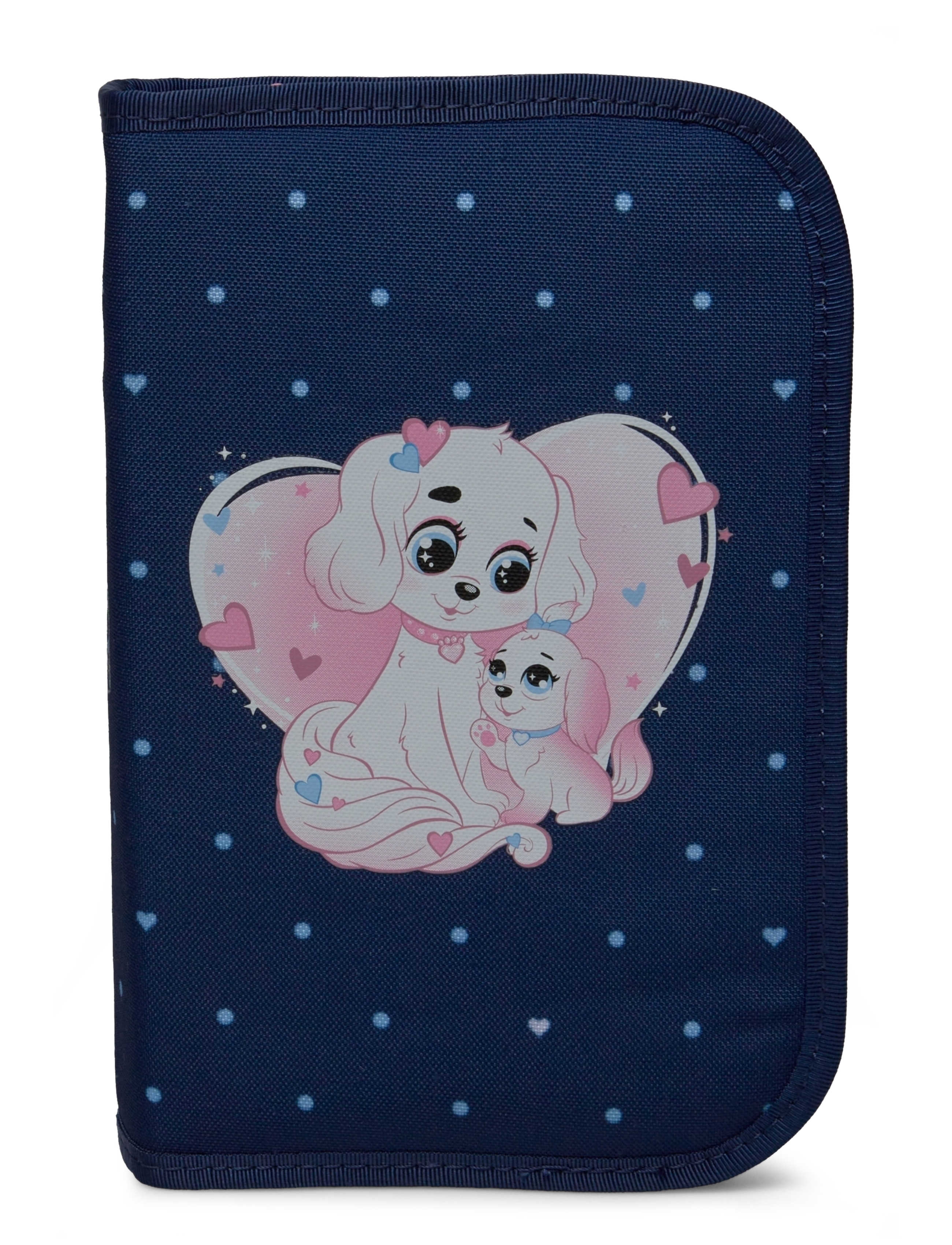 Beckmann Norway Single-Section Pencil Case Pet Friends Blue, One Size, Bags, Blau - Cases, Kinder