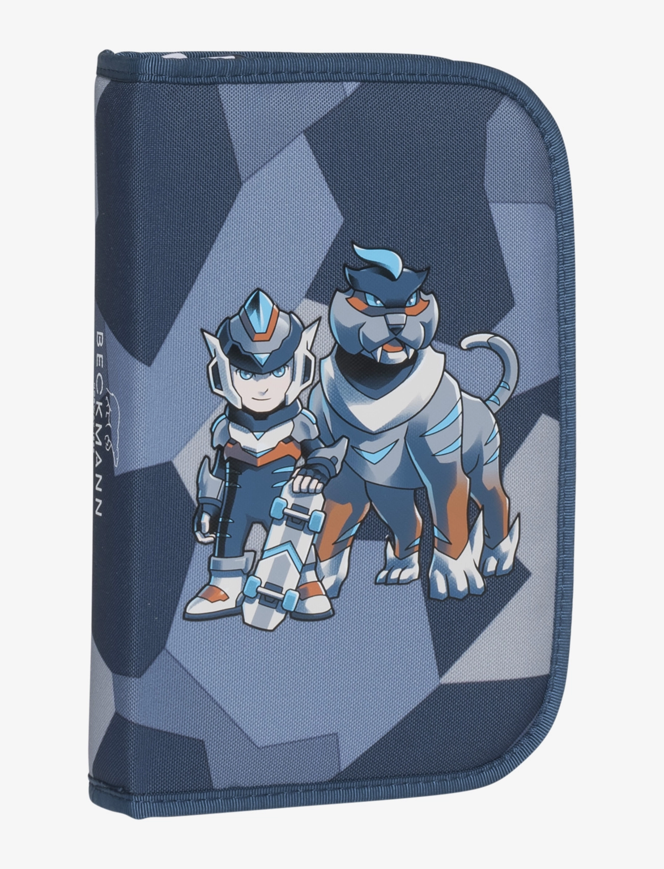 Beckmann Norway Single Section Pencil Case W/Content, Tiger Race, One Size, Bags, Blau - Cases, Kinder